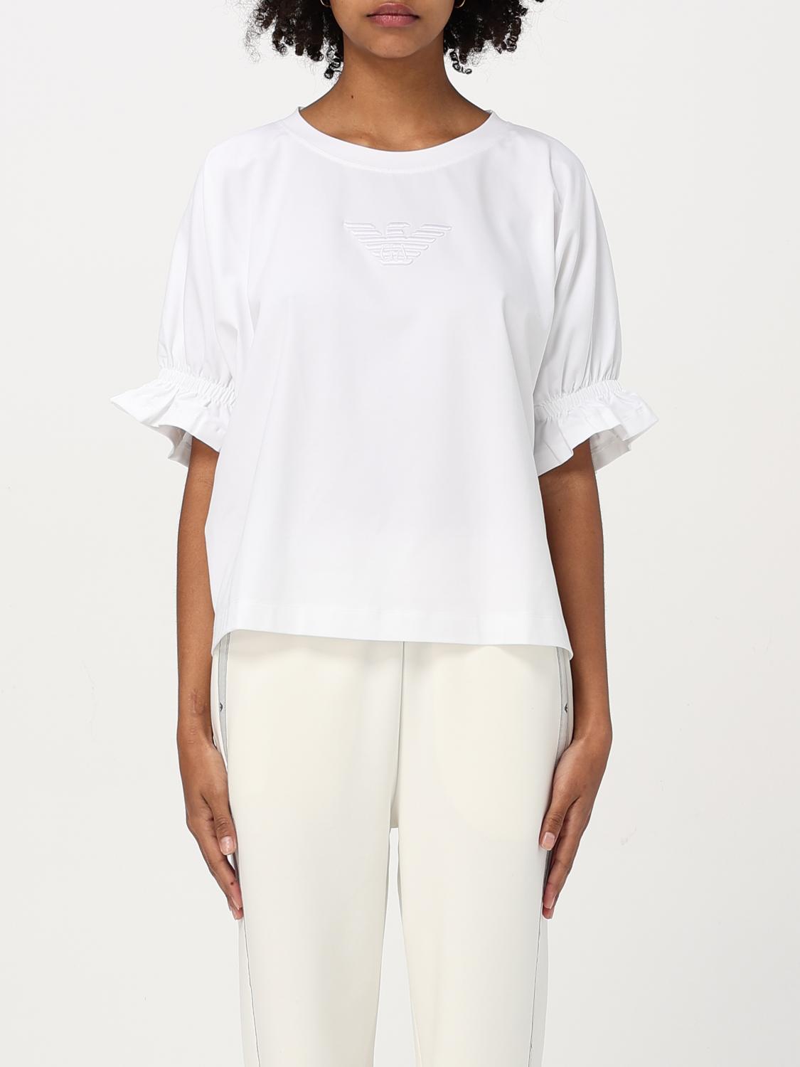 EMPORIO ARMANI T-SHIRT: T-shirt woman Emporio Armani, White - Img 1