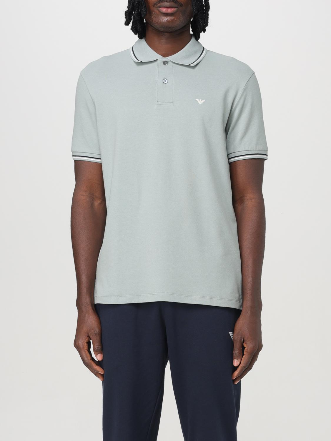 EMPORIO ARMANI POLO SHIRT: Polo shirt men Emporio Armani, Gnawed Blue - Img 1