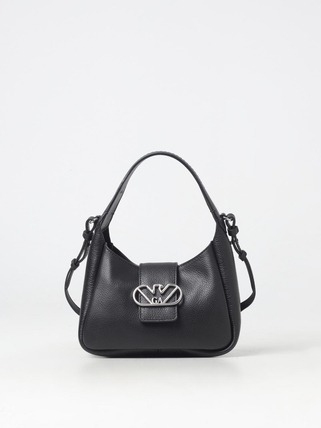 EMPORIO ARMANI SHOULDER BAG: Shoulder bag woman Emporio Armani, Black - Img 1