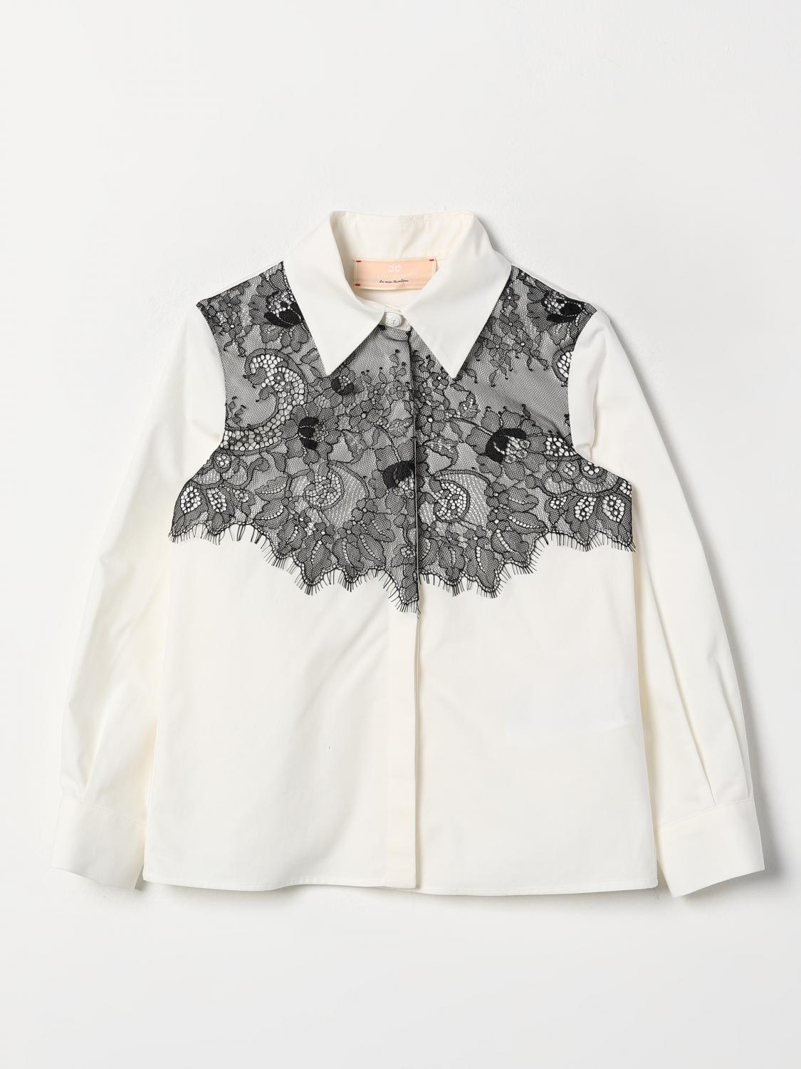 ELISABETTA FRANCHI LA MIA BAMBINA SHIRT: Shirt kids Elisabetta Franchi La Mia Bambina, Ivory - Img 1