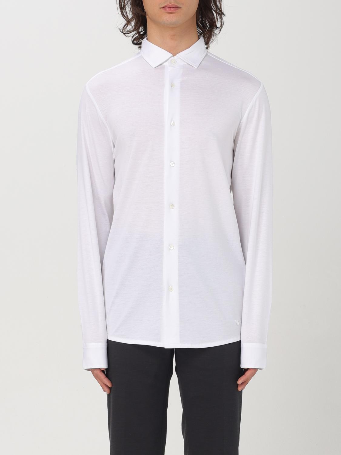 EMPORIO ARMANI SHIRT: Emporio Armani men's shirt, White - Img 1