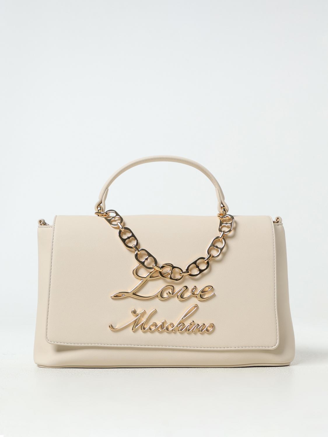 LOVE MOSCHINO HANDBAG: Shoulder bag woman Love Moschino, Ivory - Img 1