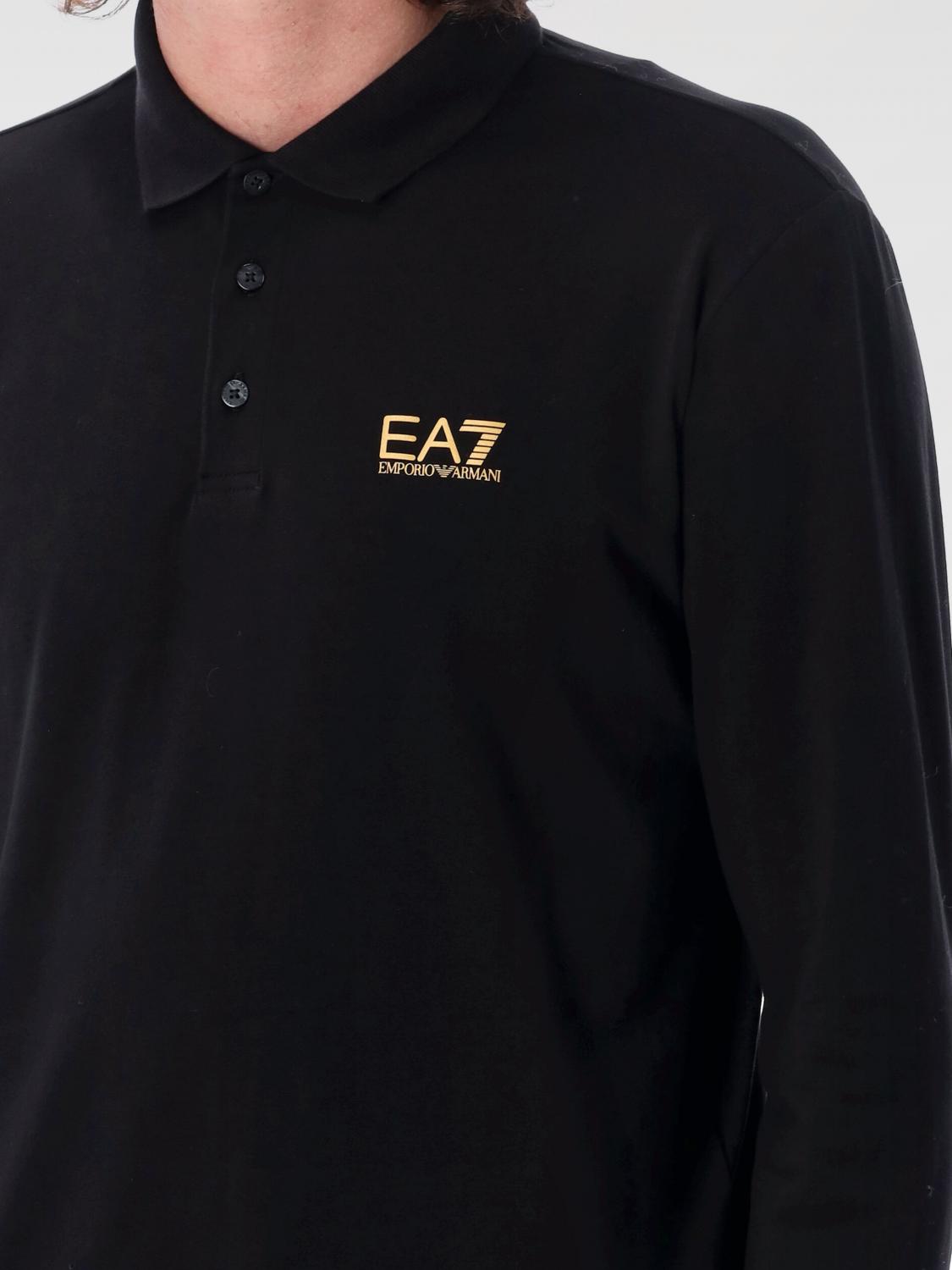 EA7 POLO SHIRT: T-shirt men Ea7, Black - Img 3