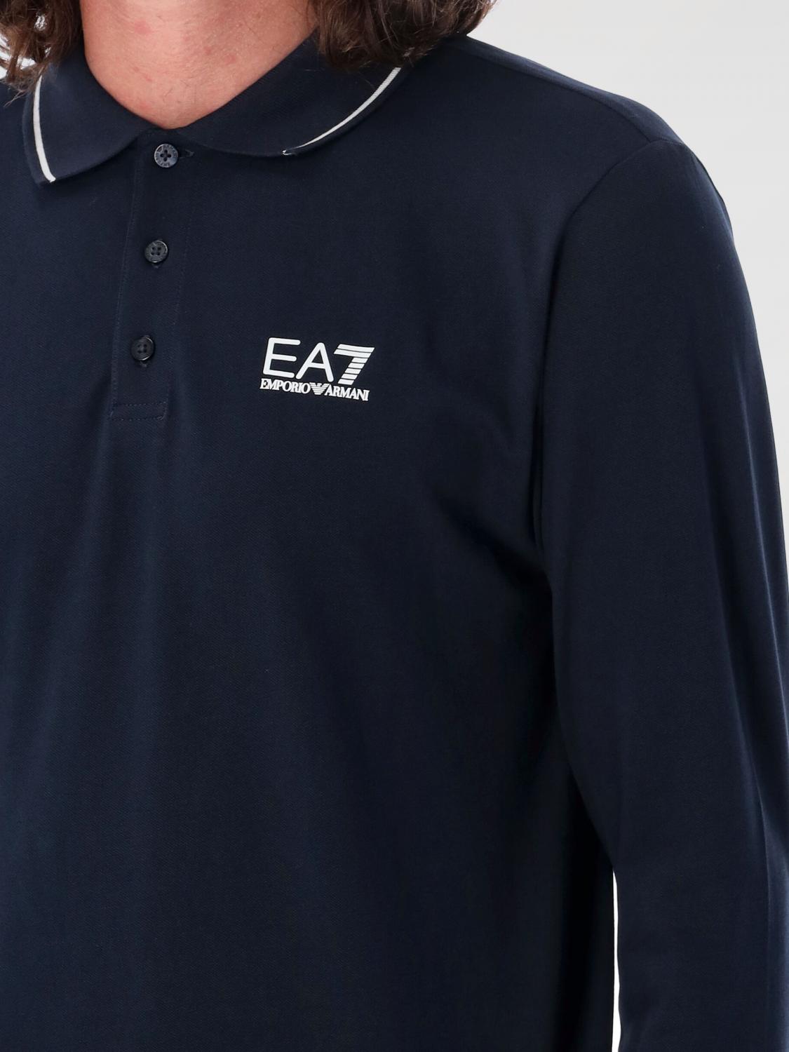 EA7 POLO SHIRT: T-shirt men Ea7, Blue - Img 3