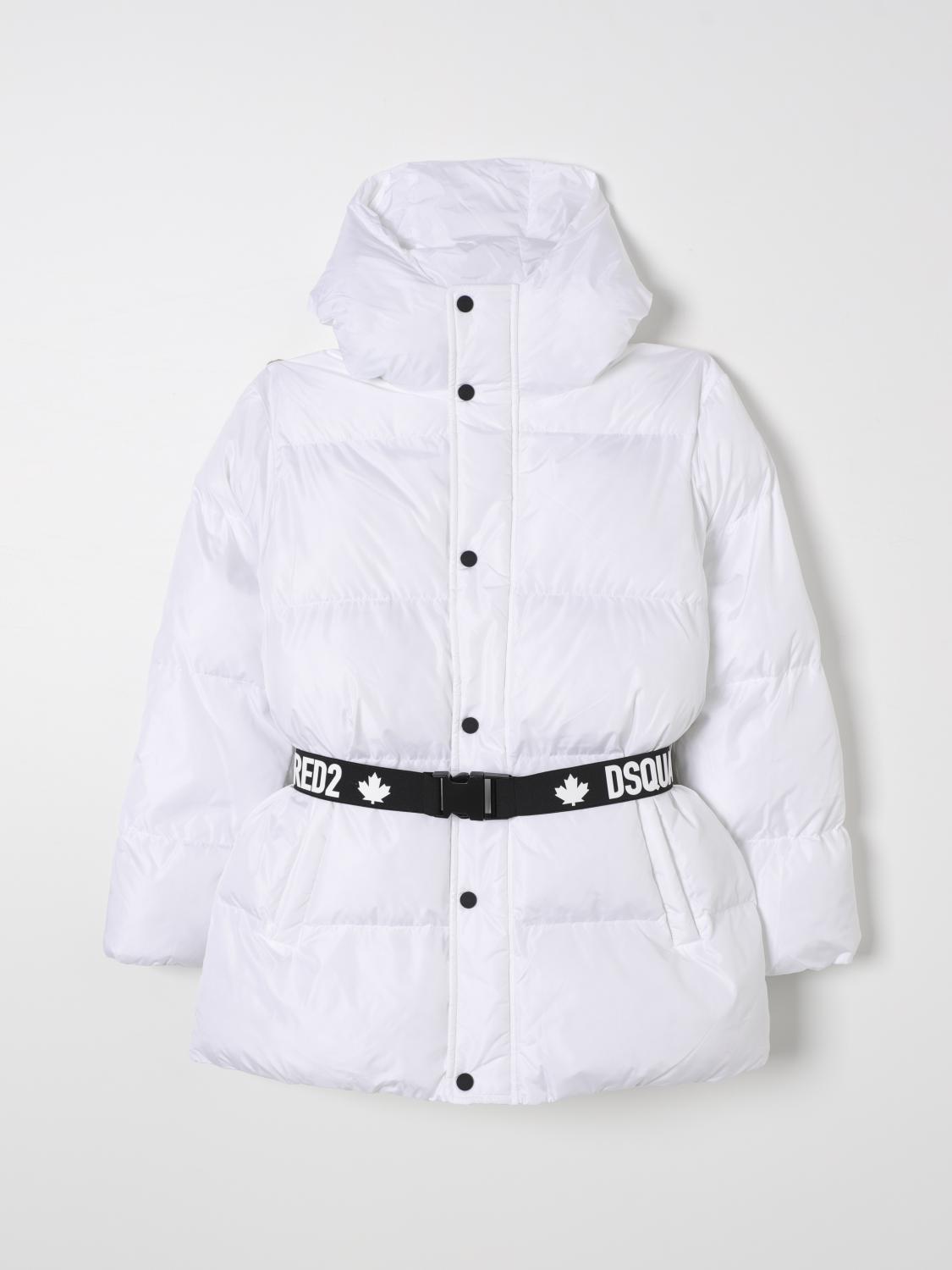 DSQUARED2 VESTE: Manteau enfant Dsquared2, Blanc - Img 1