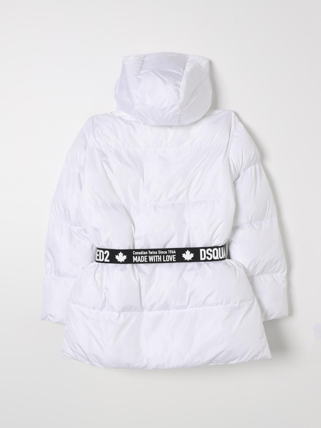 DSQUARED2 VESTE: Manteau enfant Dsquared2, Blanc - Img 2