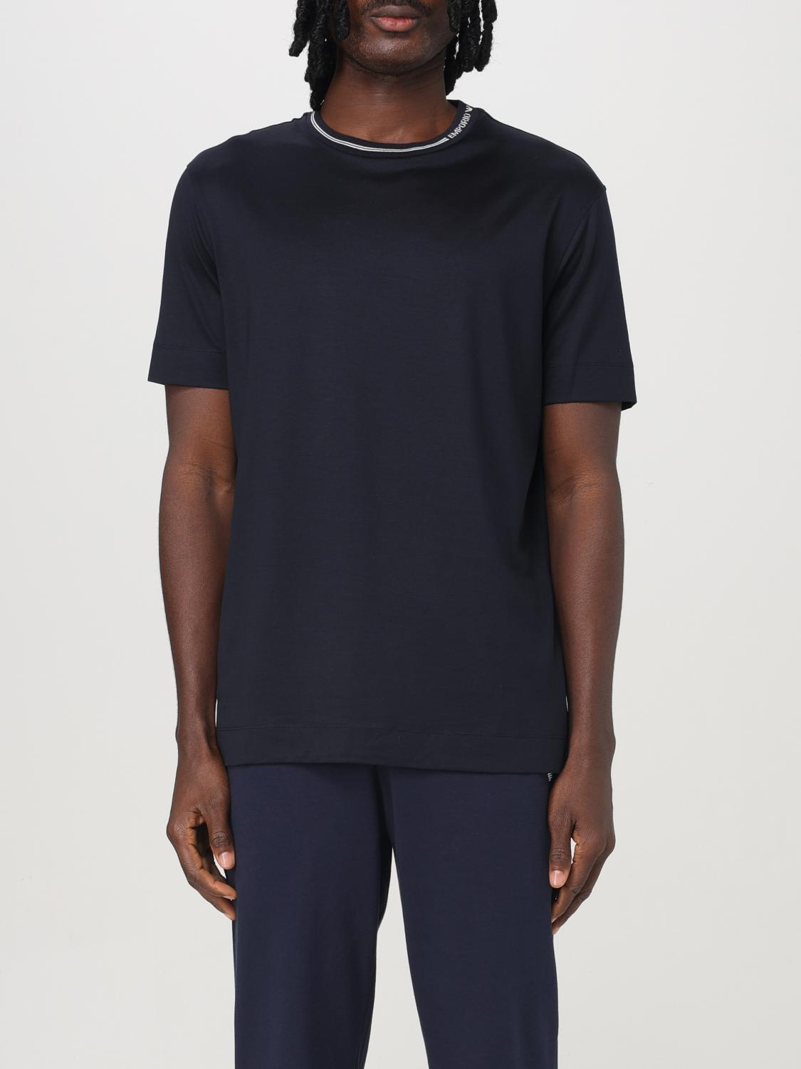 EMPORIO ARMANI T-SHIRT: T-shirt men Emporio Armani, Blue - Img 1