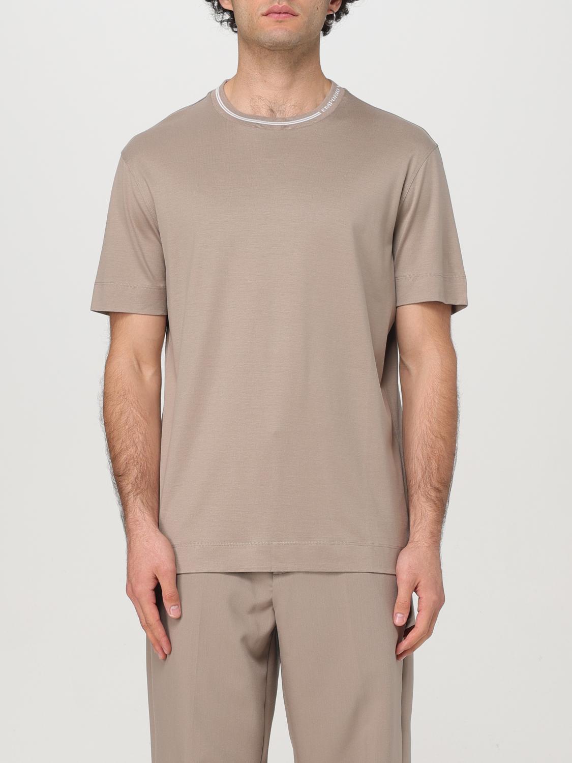 EMPORIO ARMANI T-SHIRT: T-shirt men Emporio Armani, Blush Pink - Img 1