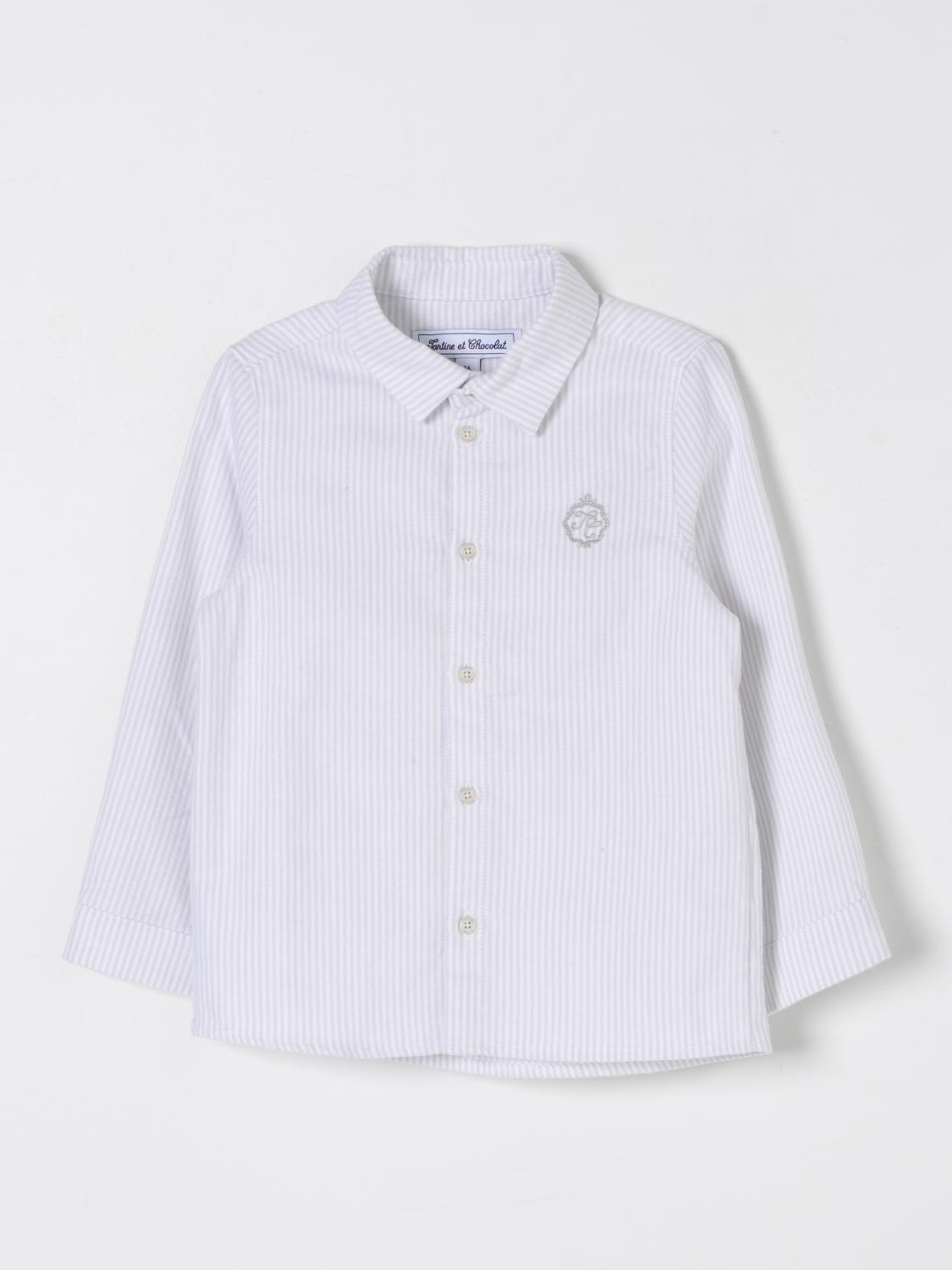 TARTINE ET CHOCOLAT SHIRT: Shirt kids Tartine Et Chocolat, Grey - Img 1