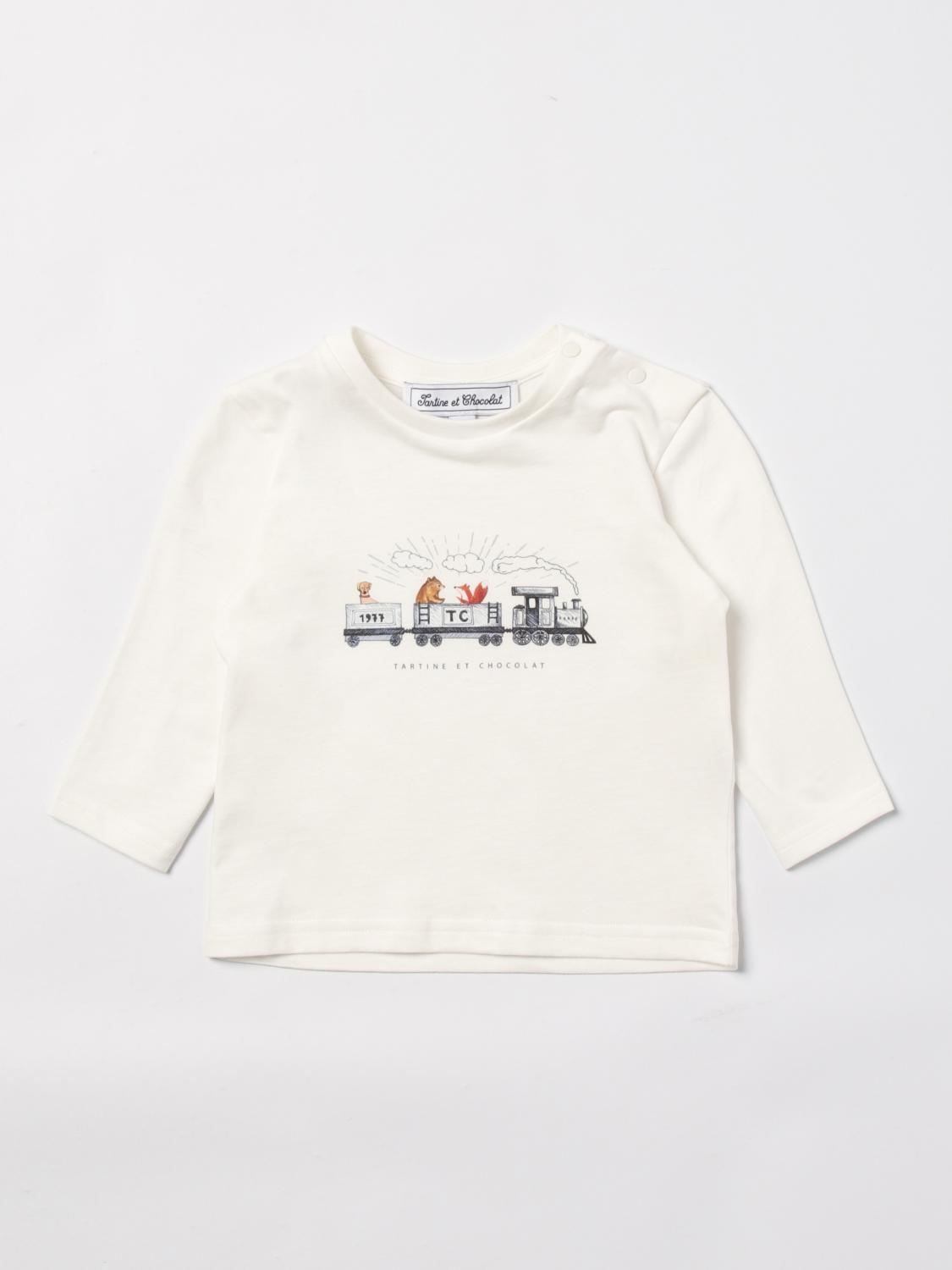 TARTINE ET CHOCOLAT T-SHIRT: T-shirt kids Tartine Et Chocolat, White 1 - Img 1