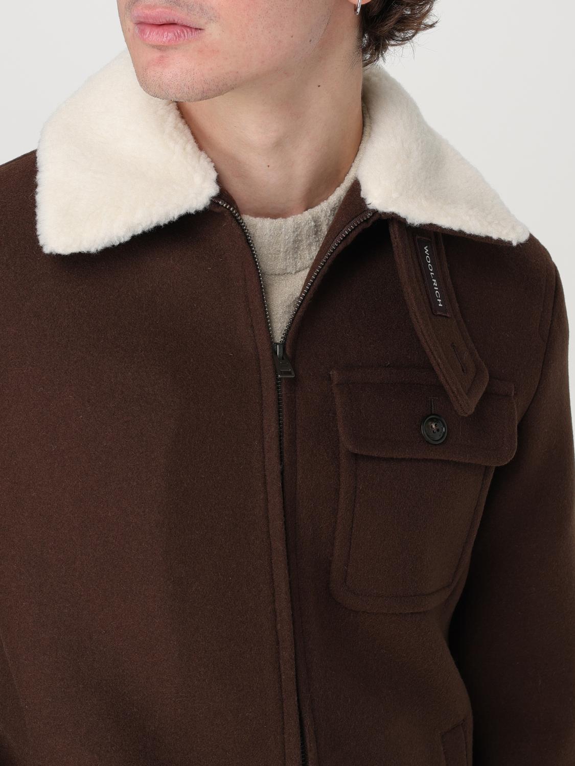 WOOLRICH GIACCA: Giubbotto Woolrich in misto lana , Marrone - Img 4