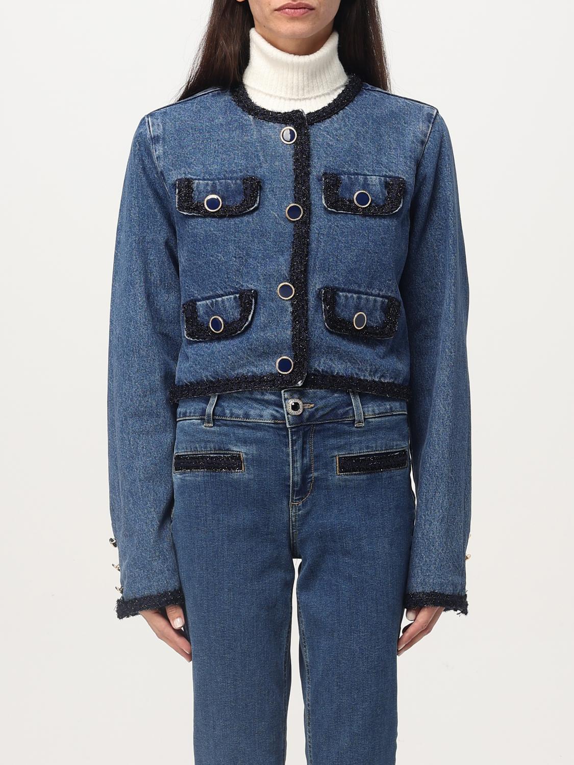 LIU JO VESTE: Veste femme Liu Jo, Denim - Img 1