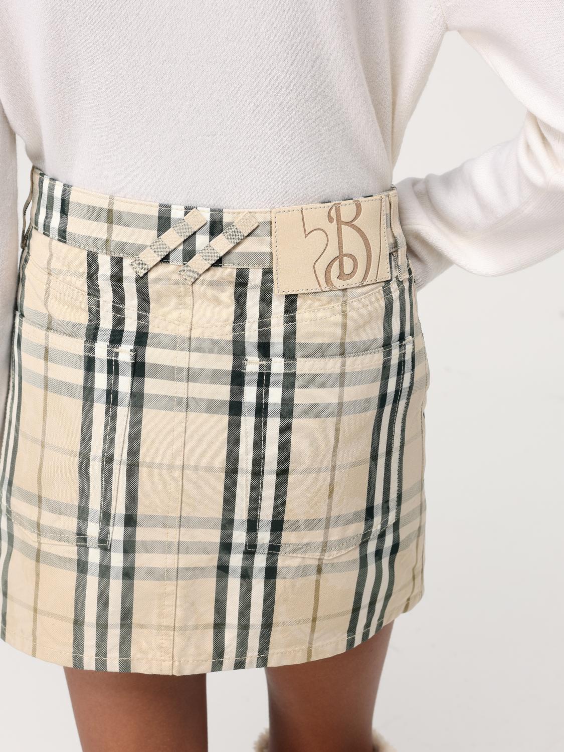 BURBERRY SKIRT: Skirt woman Burberry, Beige - Img 4