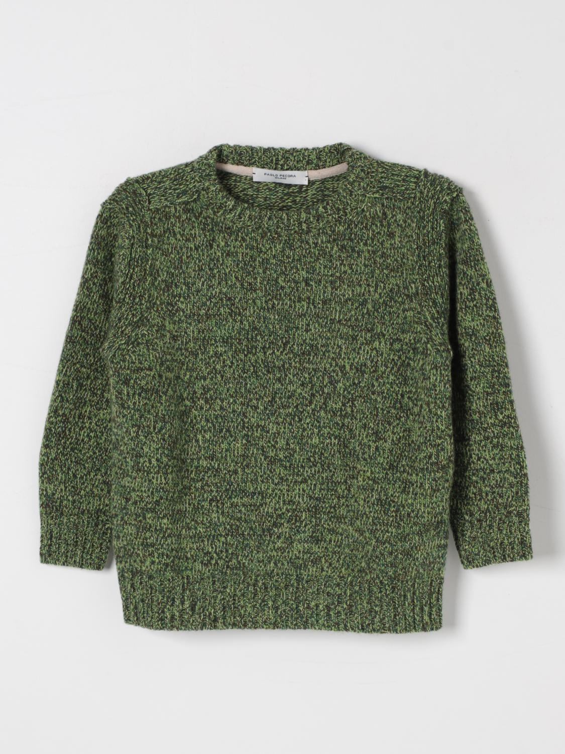 PAOLO PECORA SWEATER: Sweater kids Paolo Pecora, Green - Img 1