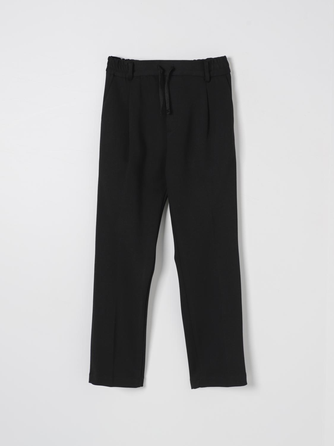 PAOLO PECORA PANTS: Pants kids Paolo Pecora, Black - Img 1