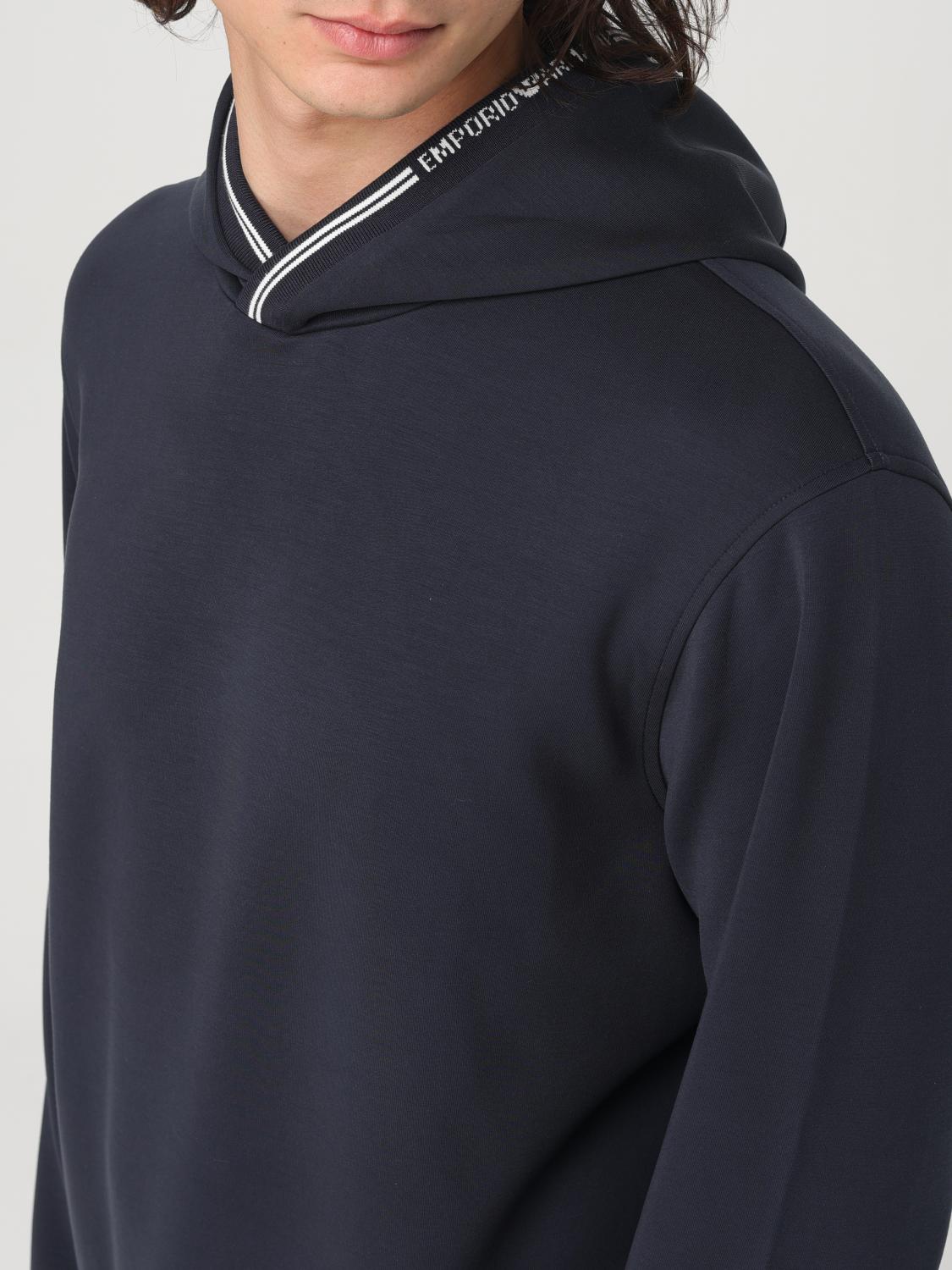 EMPORIO ARMANI SWEATSHIRT: Sweatshirt men Emporio Armani, Blue - Img 3