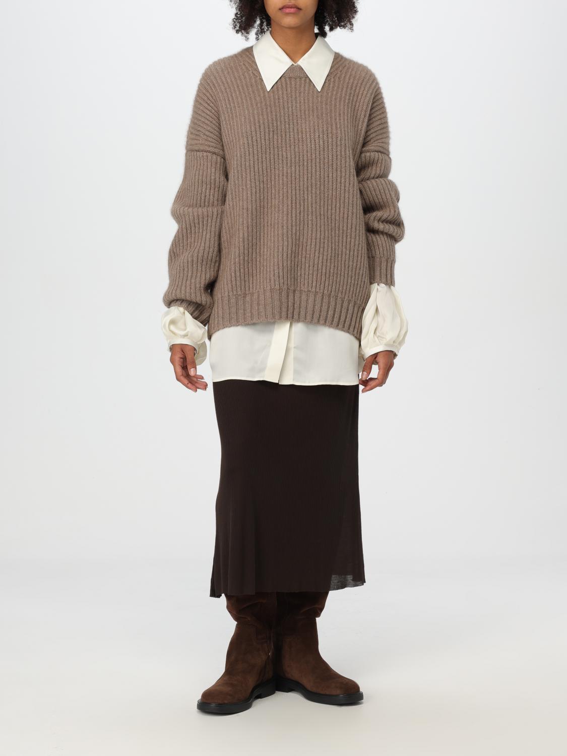 KHAITE MAGLIA: Pullover Khaite in cashmere , Beige - Img 2