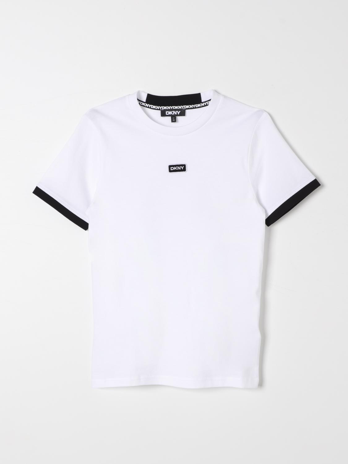 DKNY T-SHIRT: T-shirt kids Dkny, White - Img 1