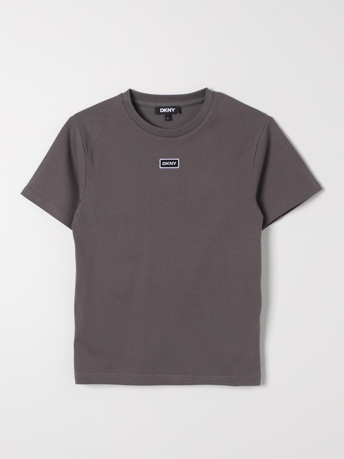 DKNY T-SHIRT: T-shirt kids Dkny, Charcoal - Img 1