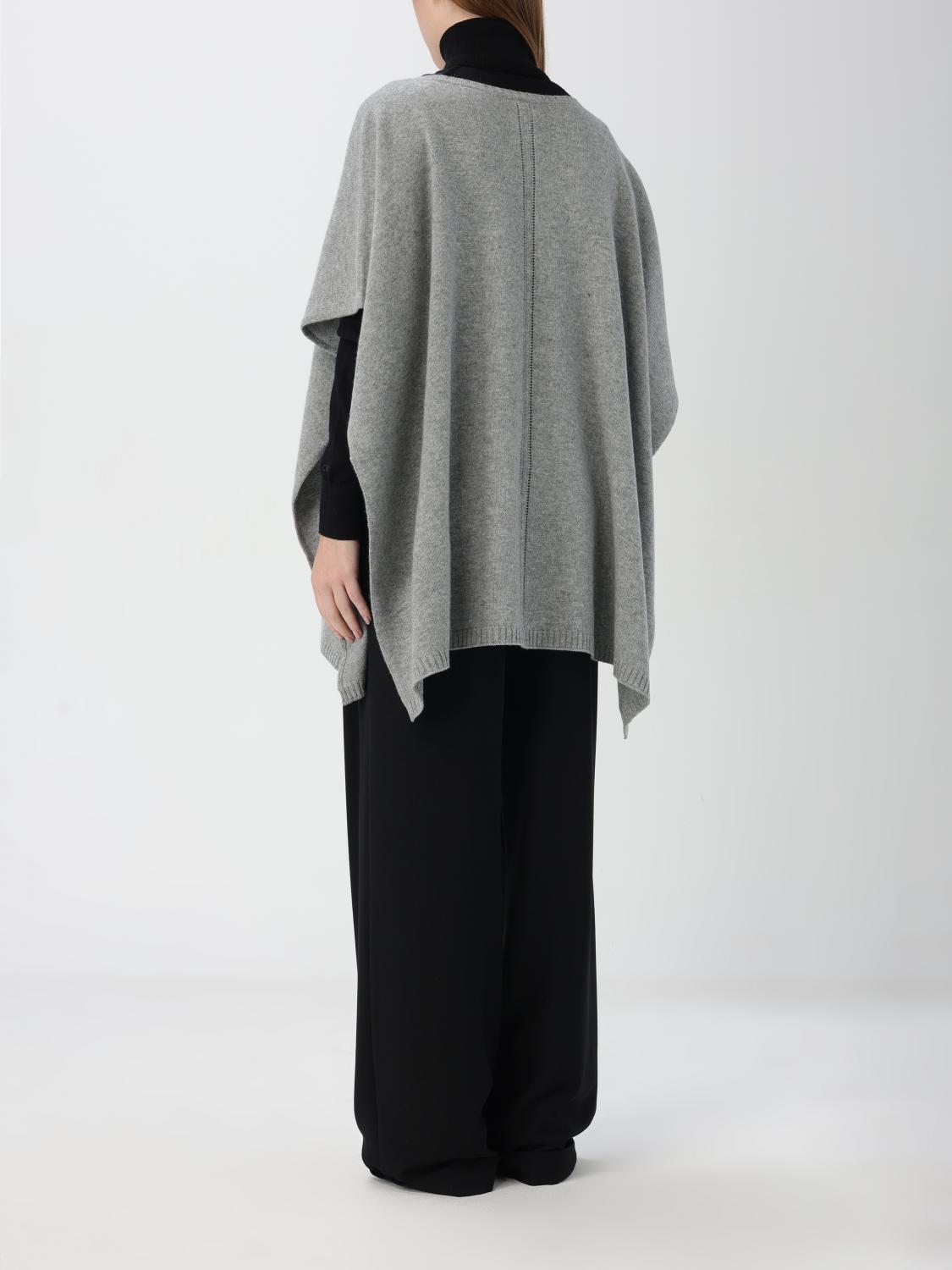 FABIANA FILIPPI CAPE: Cape woman Fabiana Filippi, Grey - Img 2