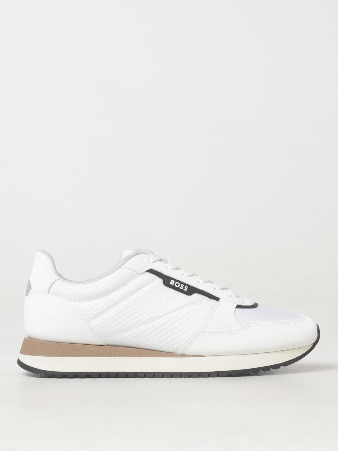 Giglio Sneakers Boss in pelle a grana e mesh