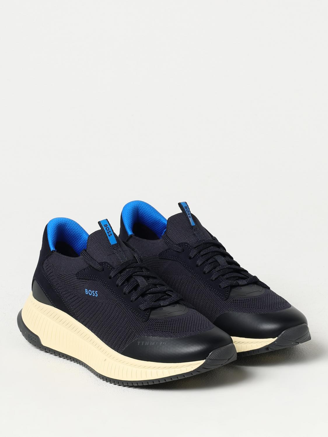 BOSS SNEAKERS: Sneakers men Boss, Blue - Img 2