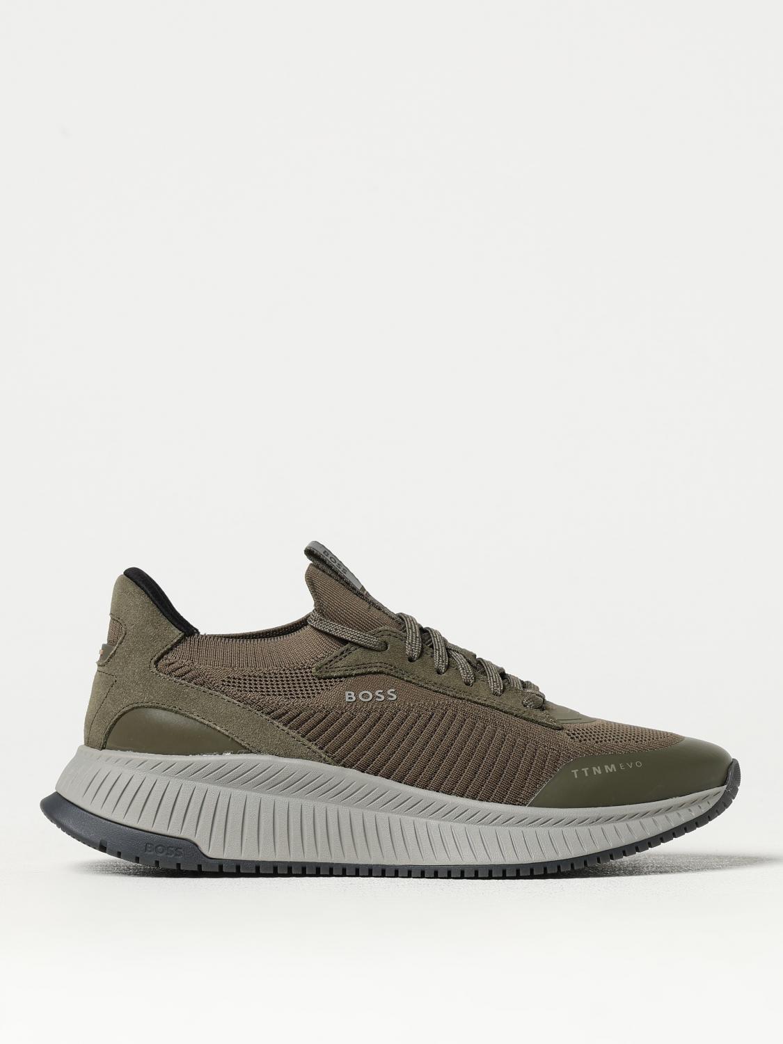 BOSS SNEAKERS: Sneakers men Boss, Green - Img 1