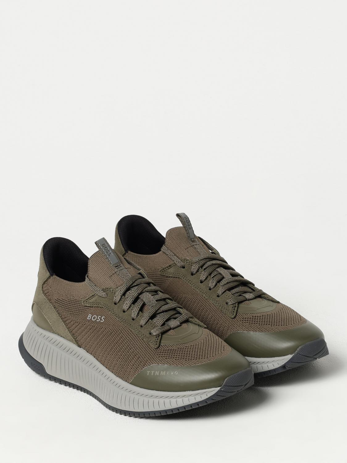 BOSS SNEAKERS: Sneakers men Boss, Green - Img 2