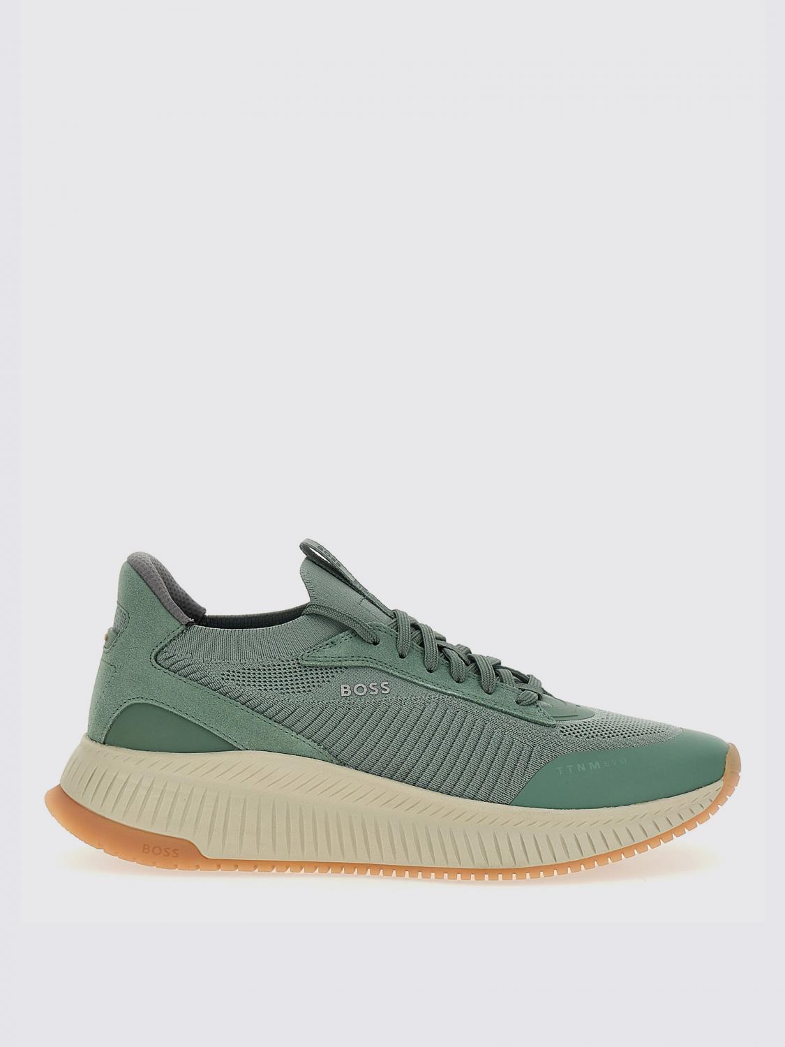 BOSS SNEAKERS: Sneakers men Boss, Forest Green - Img 1