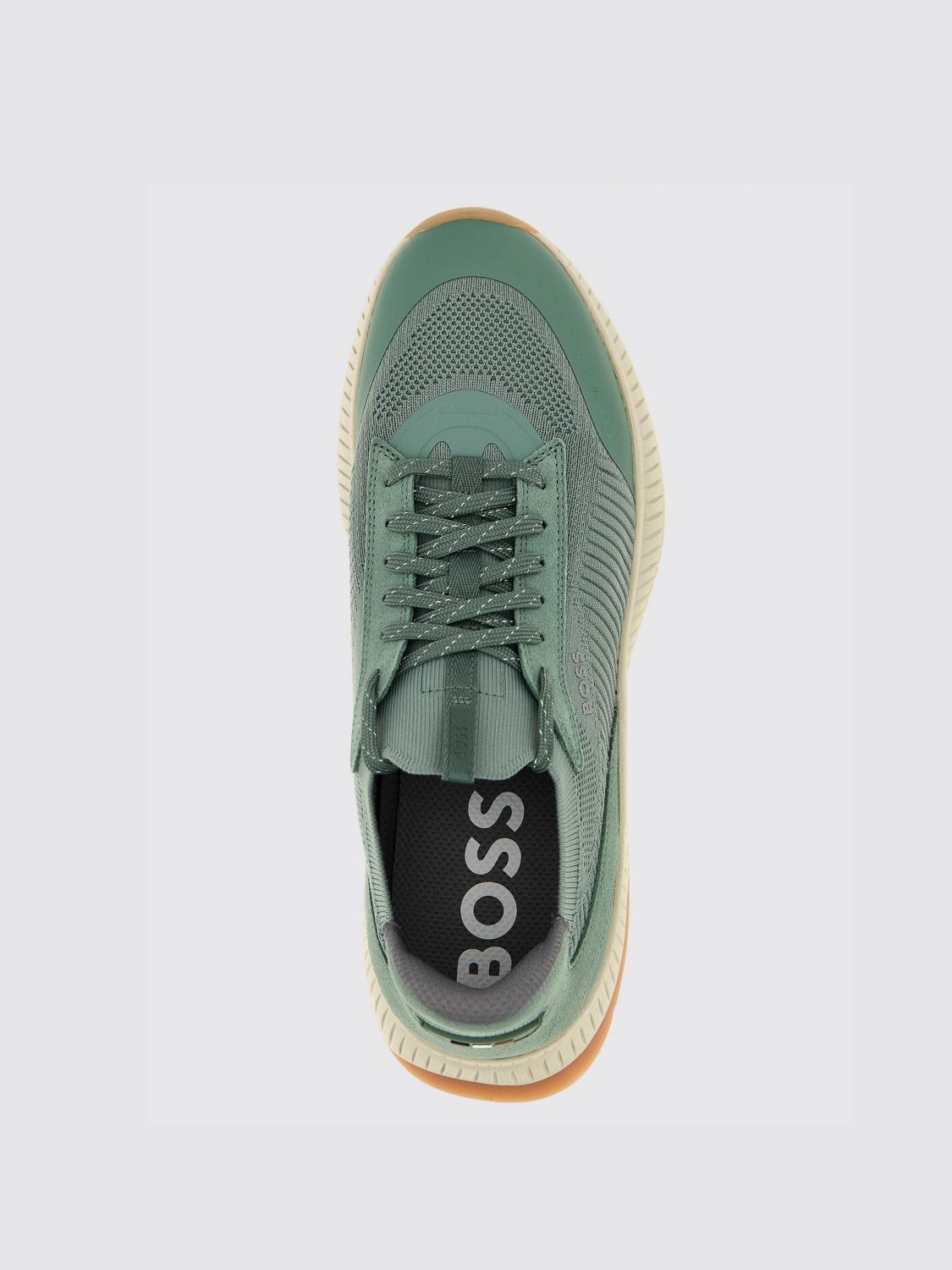 BOSS SNEAKERS: Sneakers men Boss, Forest Green - Img 3