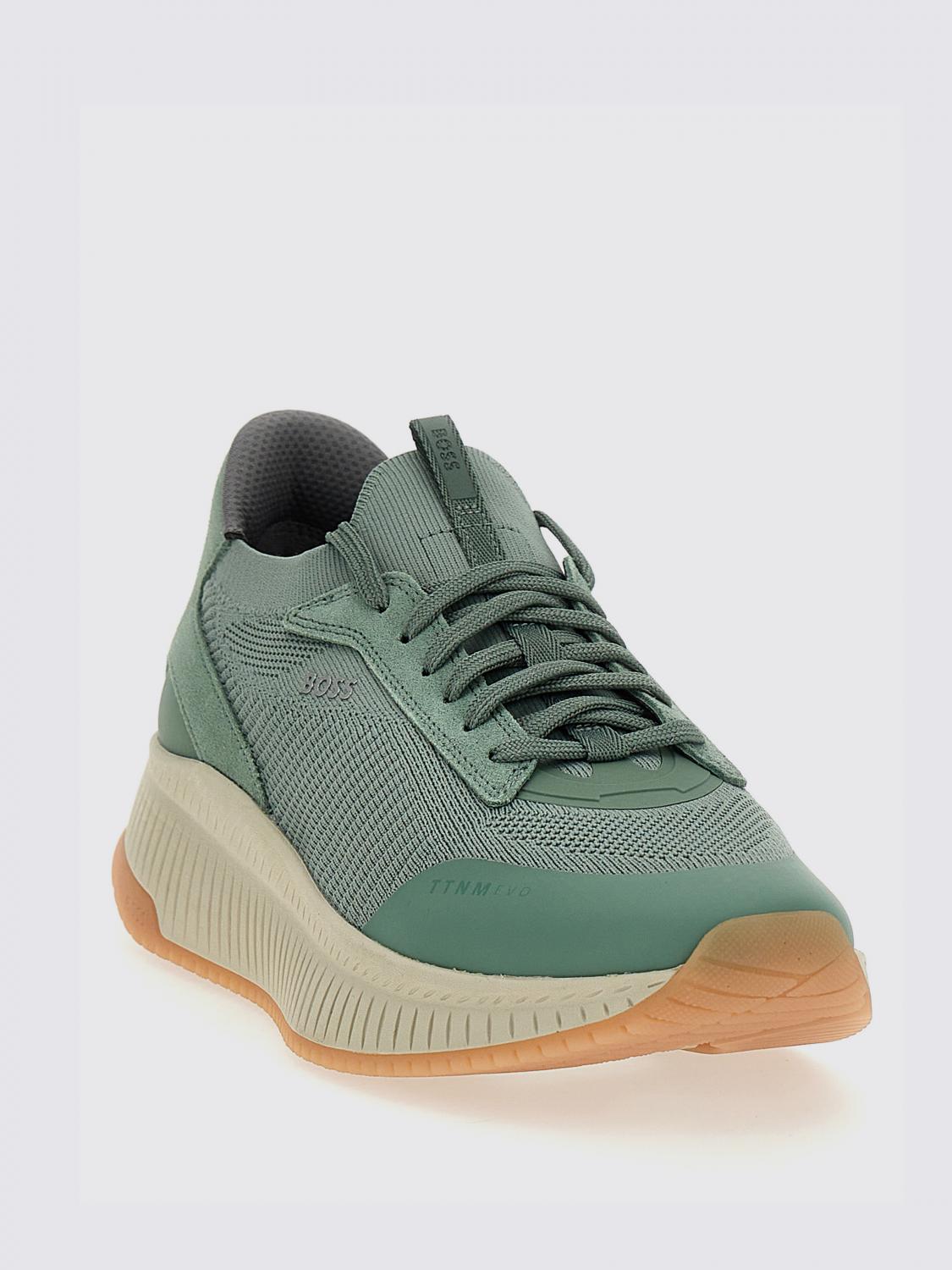 BOSS SNEAKERS: Sneakers men Boss, Forest Green - Img 4