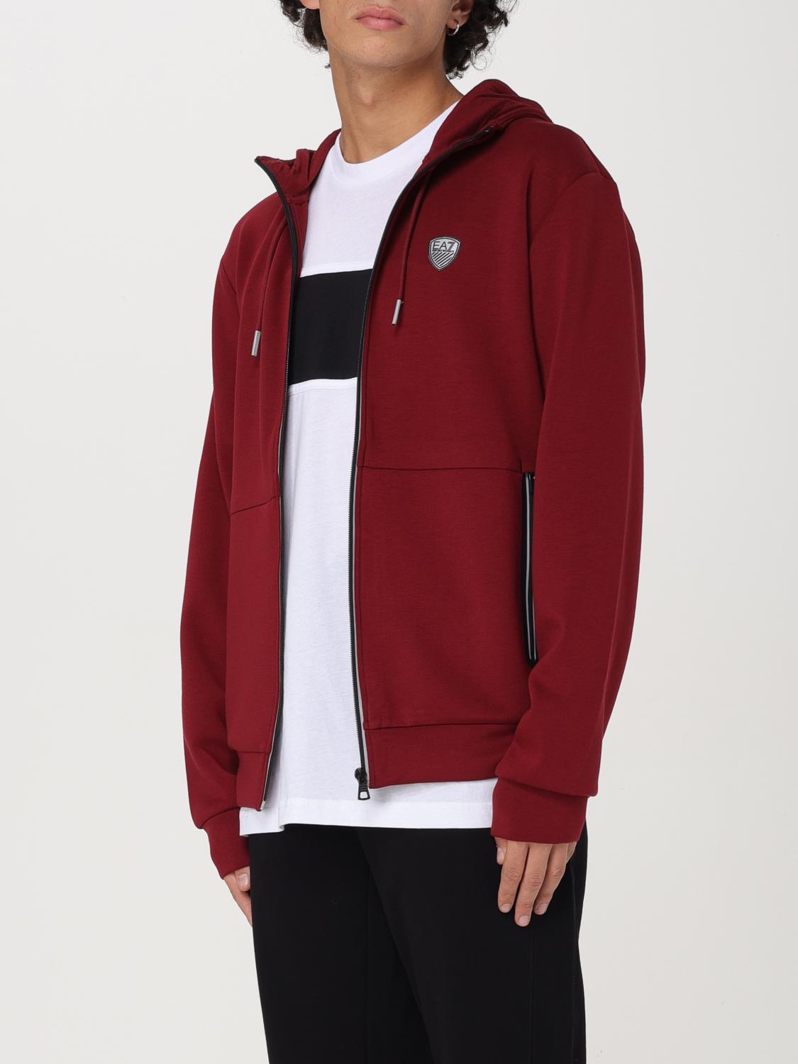 EA7 SWEATSHIRT: Sweatshirt homme Ea7, Bordeaux - Img 3