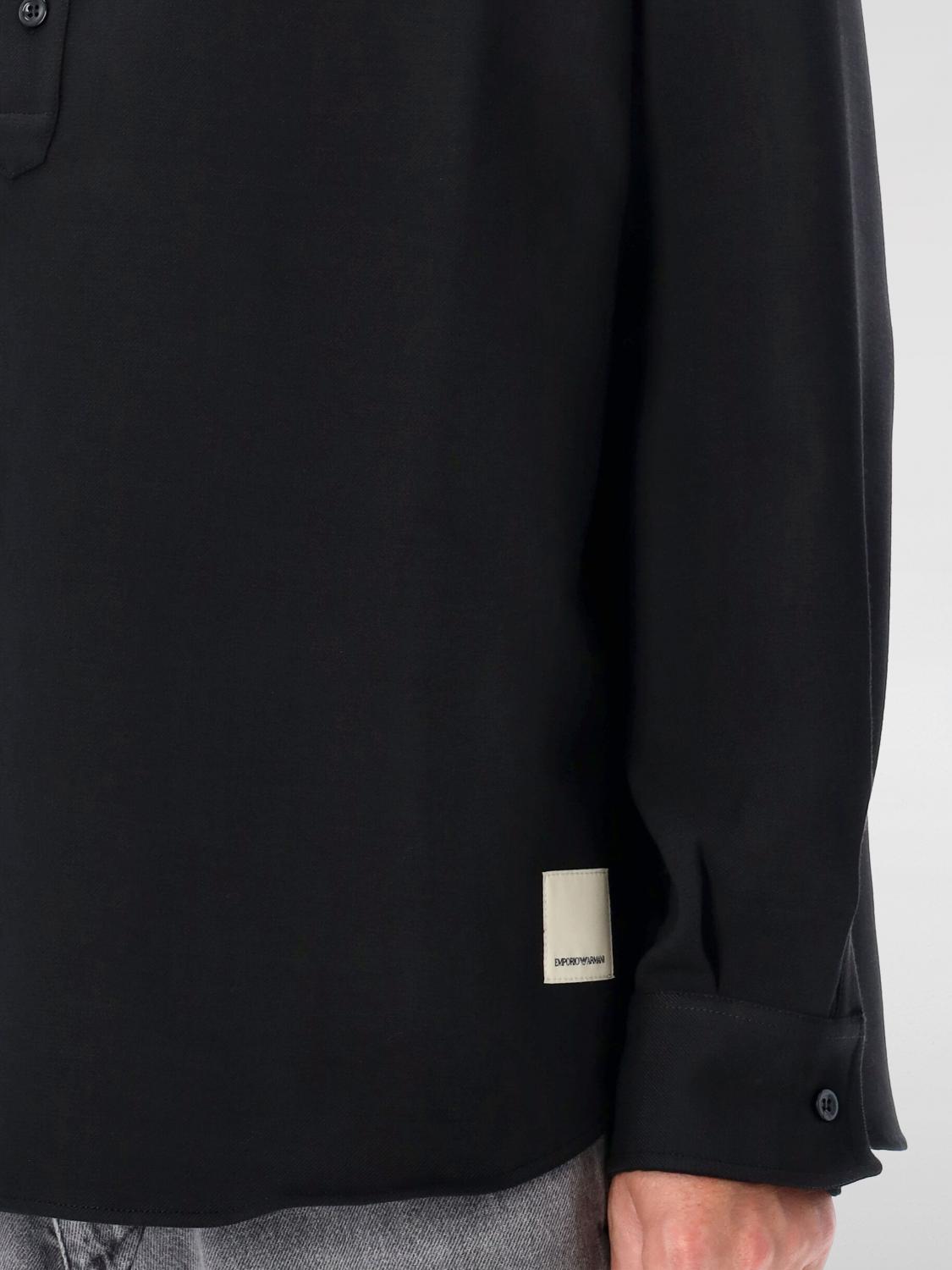 EMPORIO ARMANI POLO: Polo Emporio Armani in poliestere stretch , Nero - Img 3