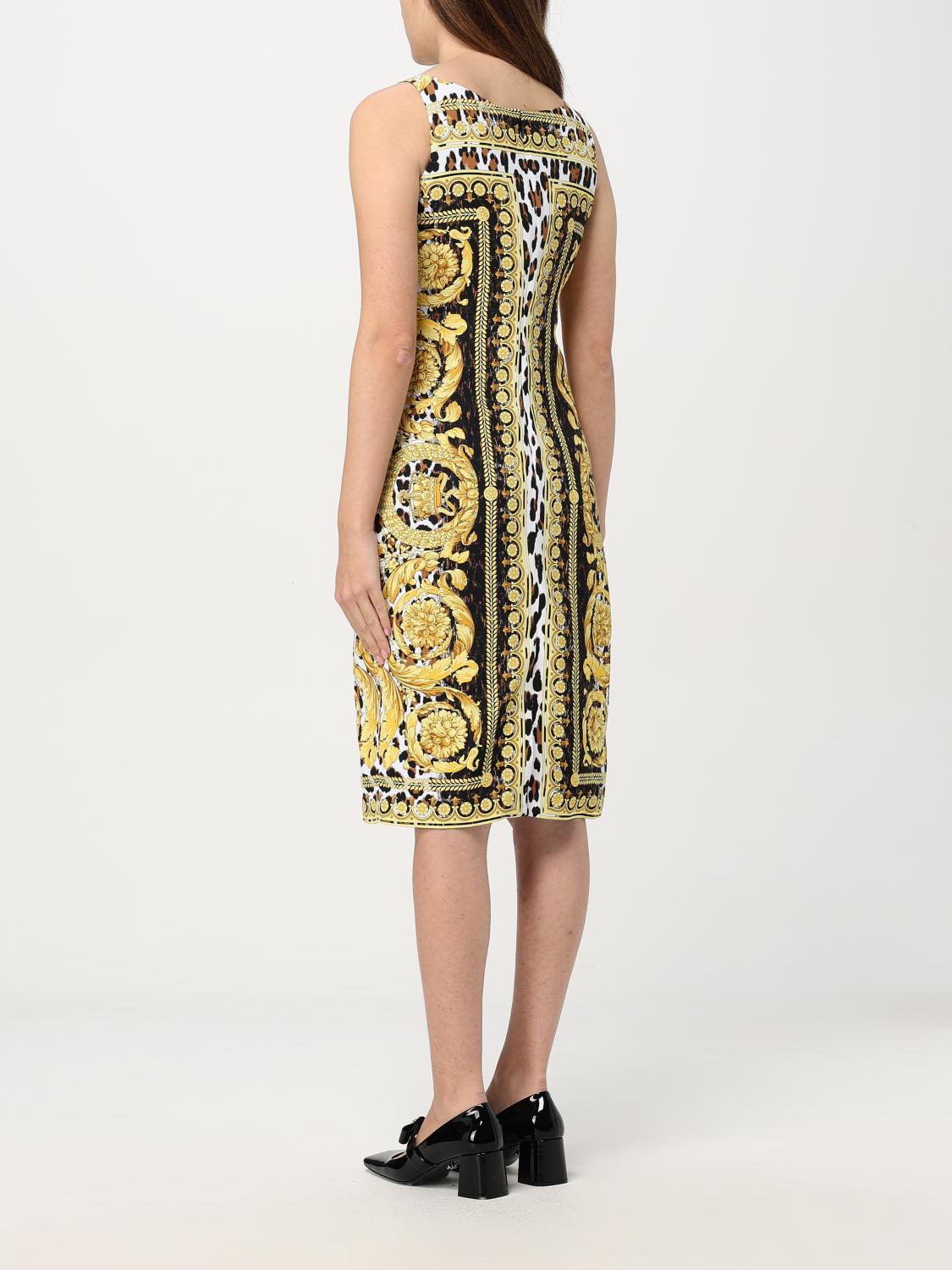 VERSACE DRESS: Dress woman Versace, Gold - Img 2