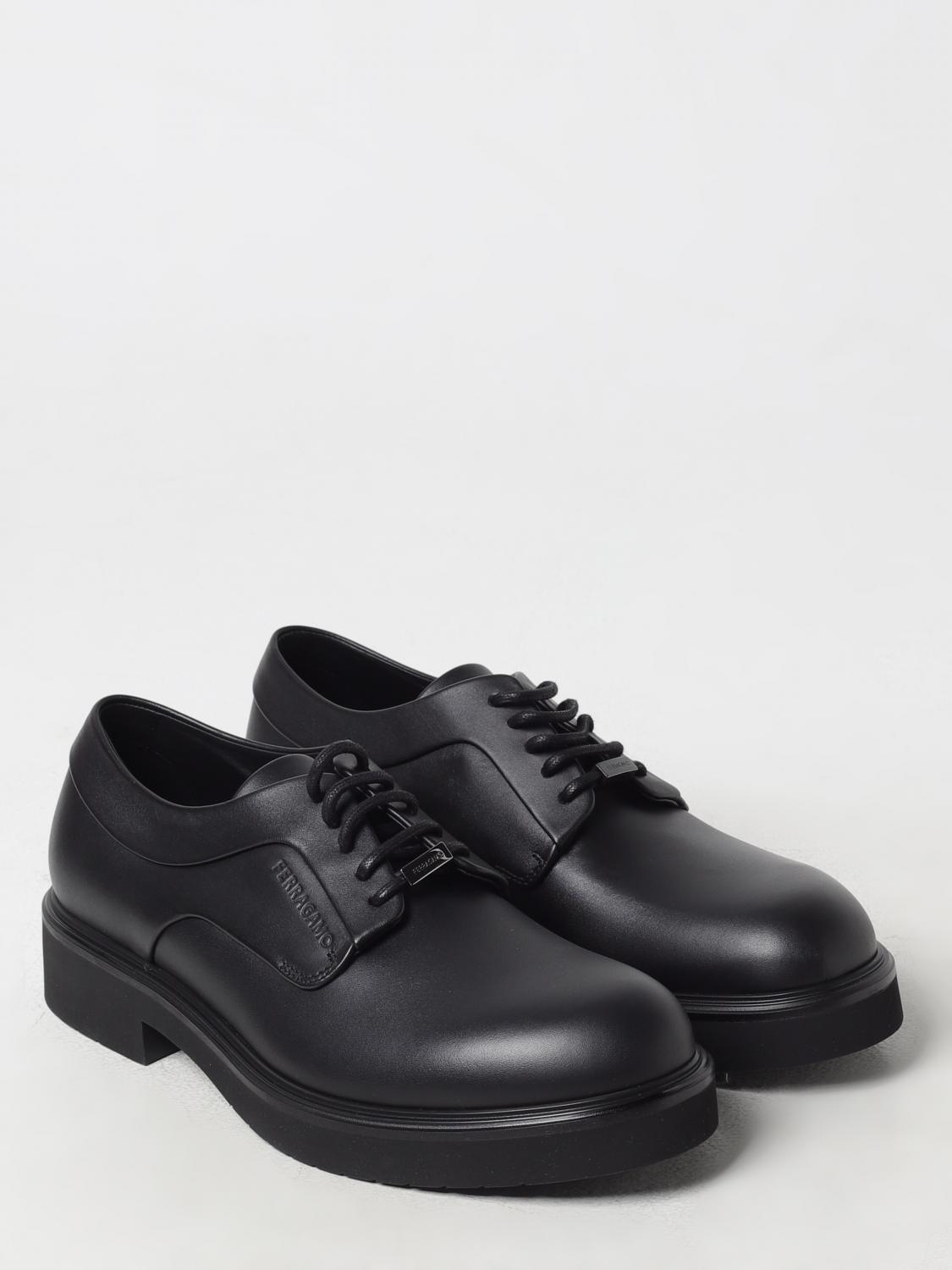 FERRAGAMO BROGUE SHOES: Brogue shoes men Ferragamo, Black - Img 2