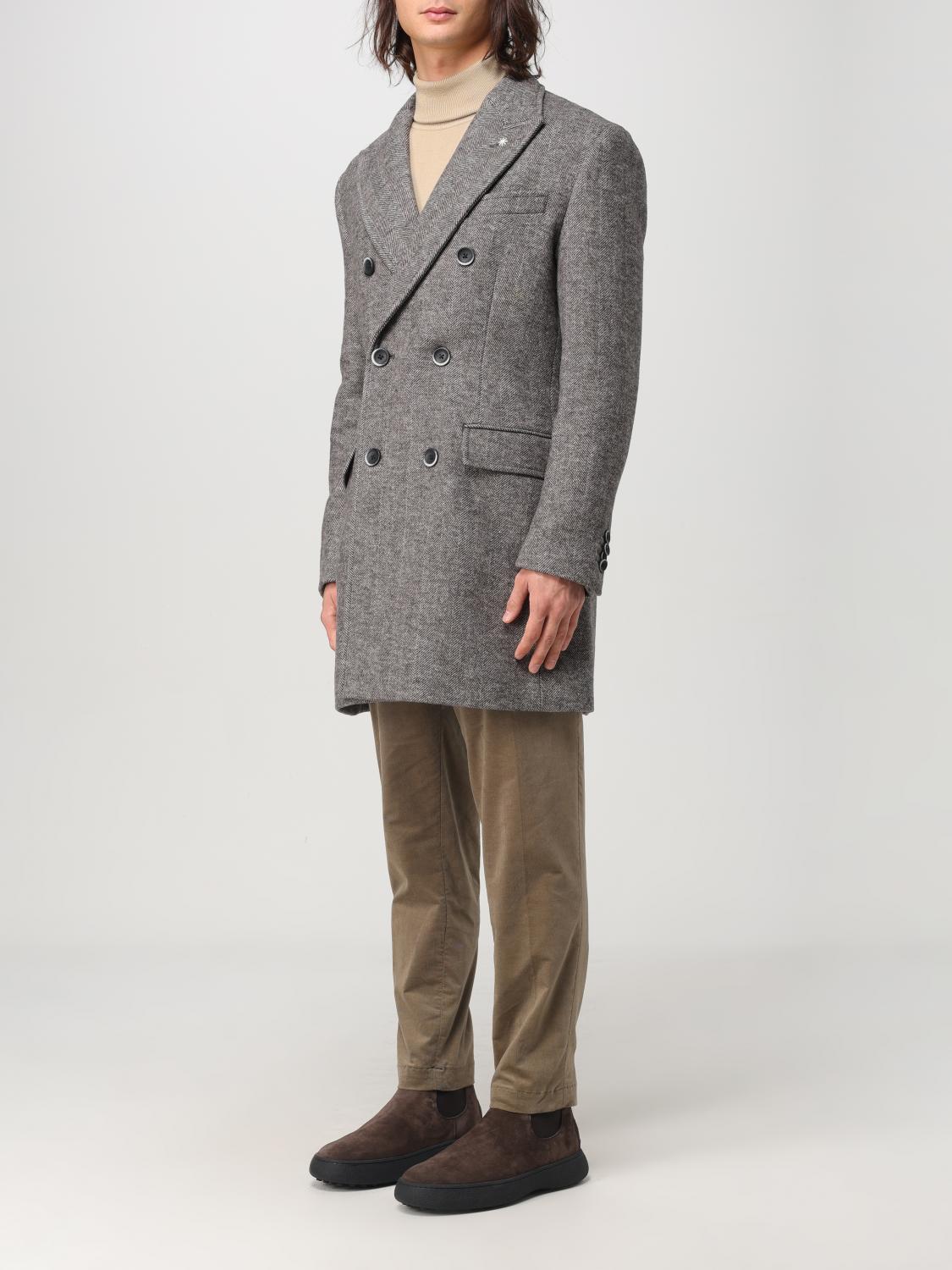 MANUEL RITZ COAT: Coat men Manuel Ritz, Grey - Img 3