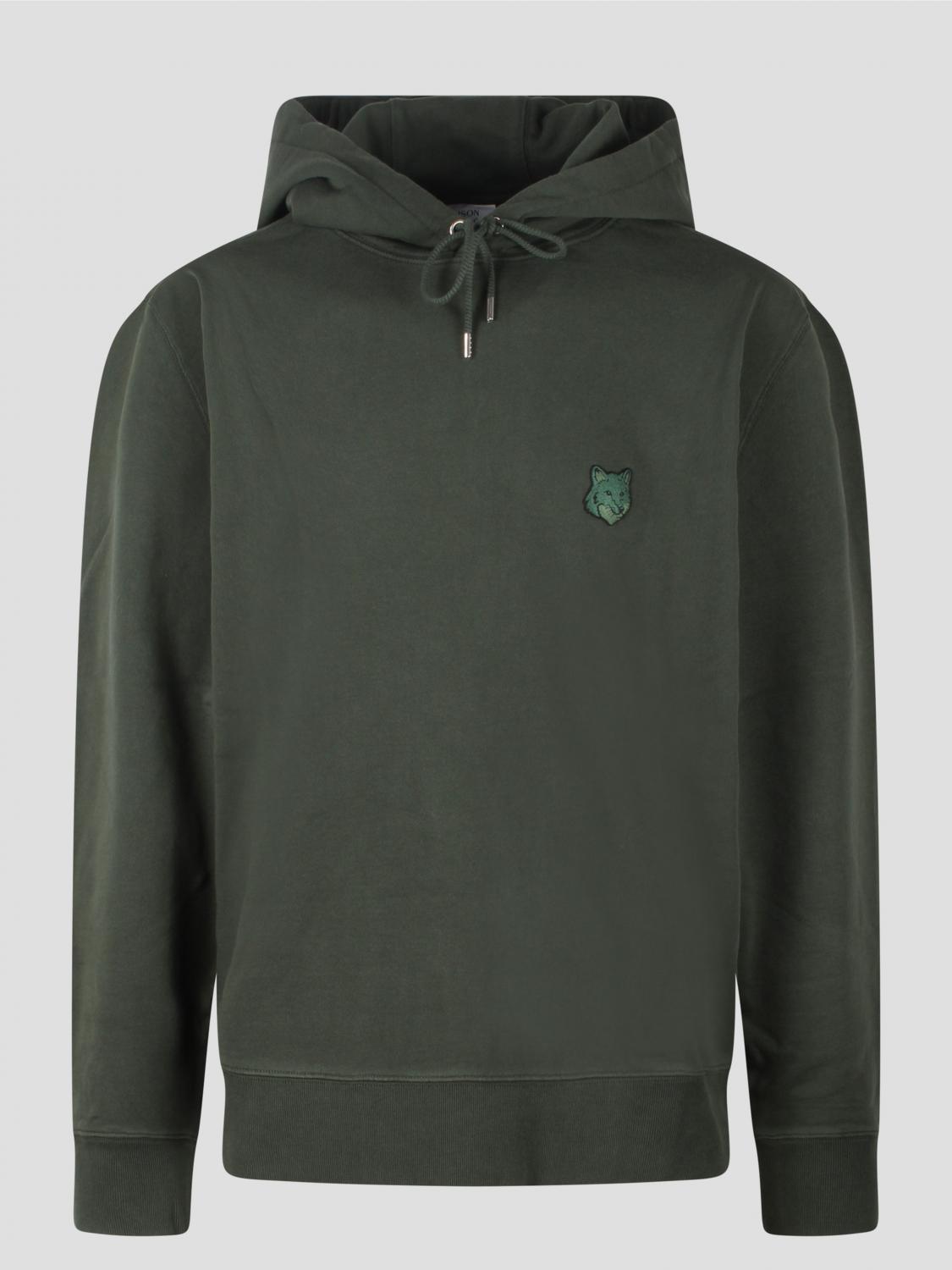 MAISON KITSUNÉ SUDADERA: Sudadera hombre Maison KitsunÉ, Verde - Img 4