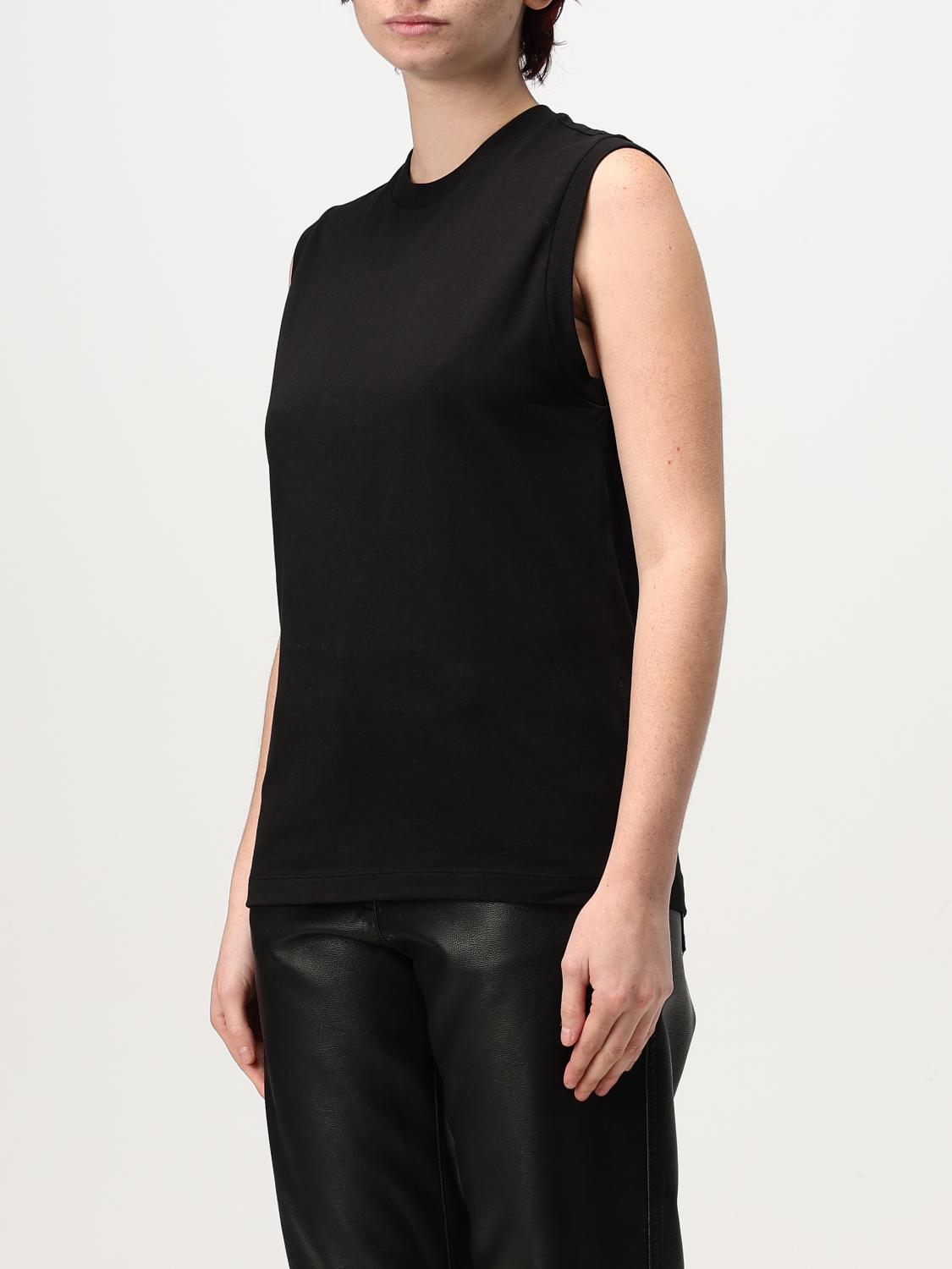 TOTEME TOP E BLUSE: Top Toteme in cotone stretch , Nero - Img 4