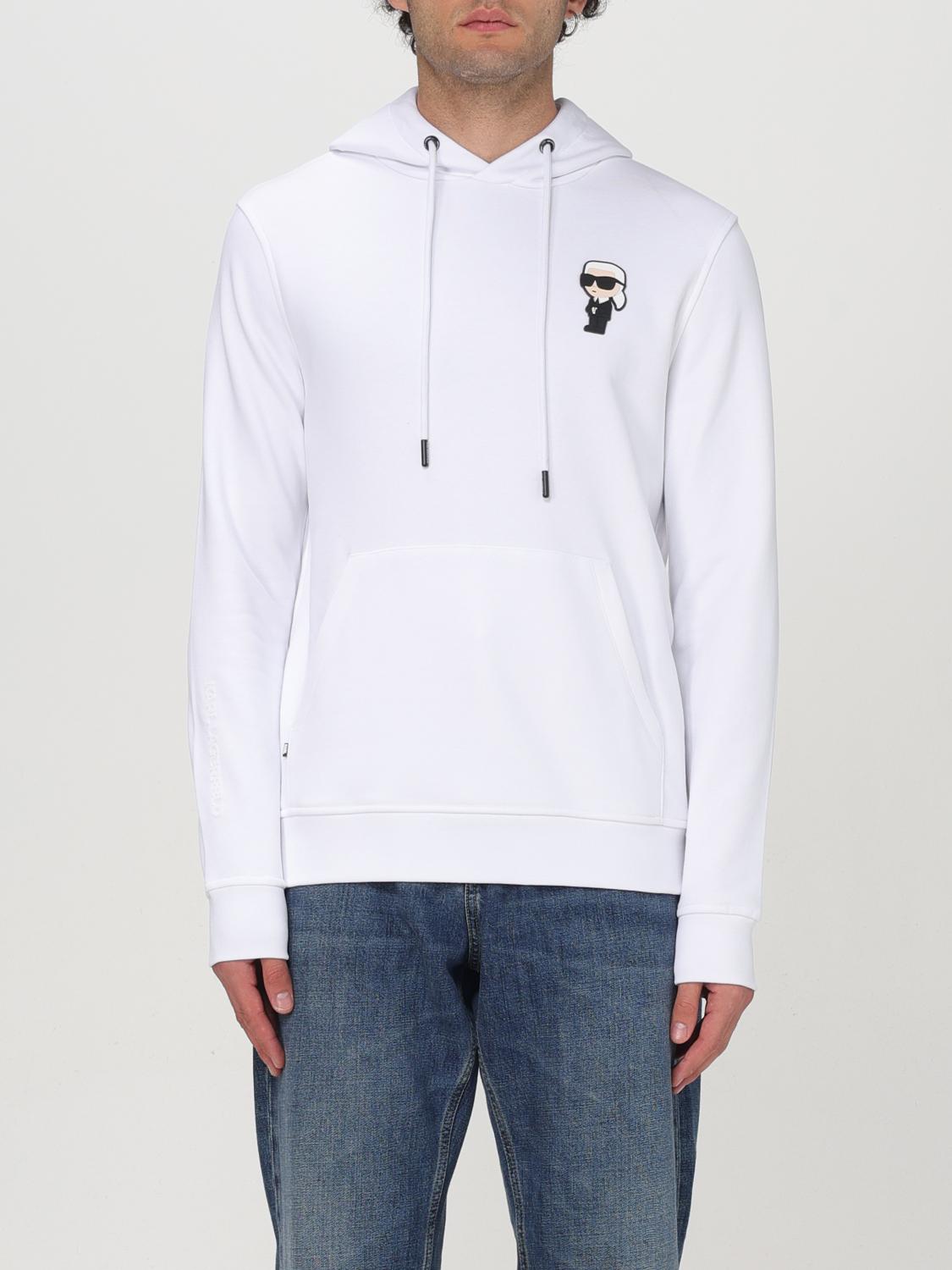 KARL LAGERFELD SWEATSHIRT: Sweater men Karl Lagerfeld, White - Img 1