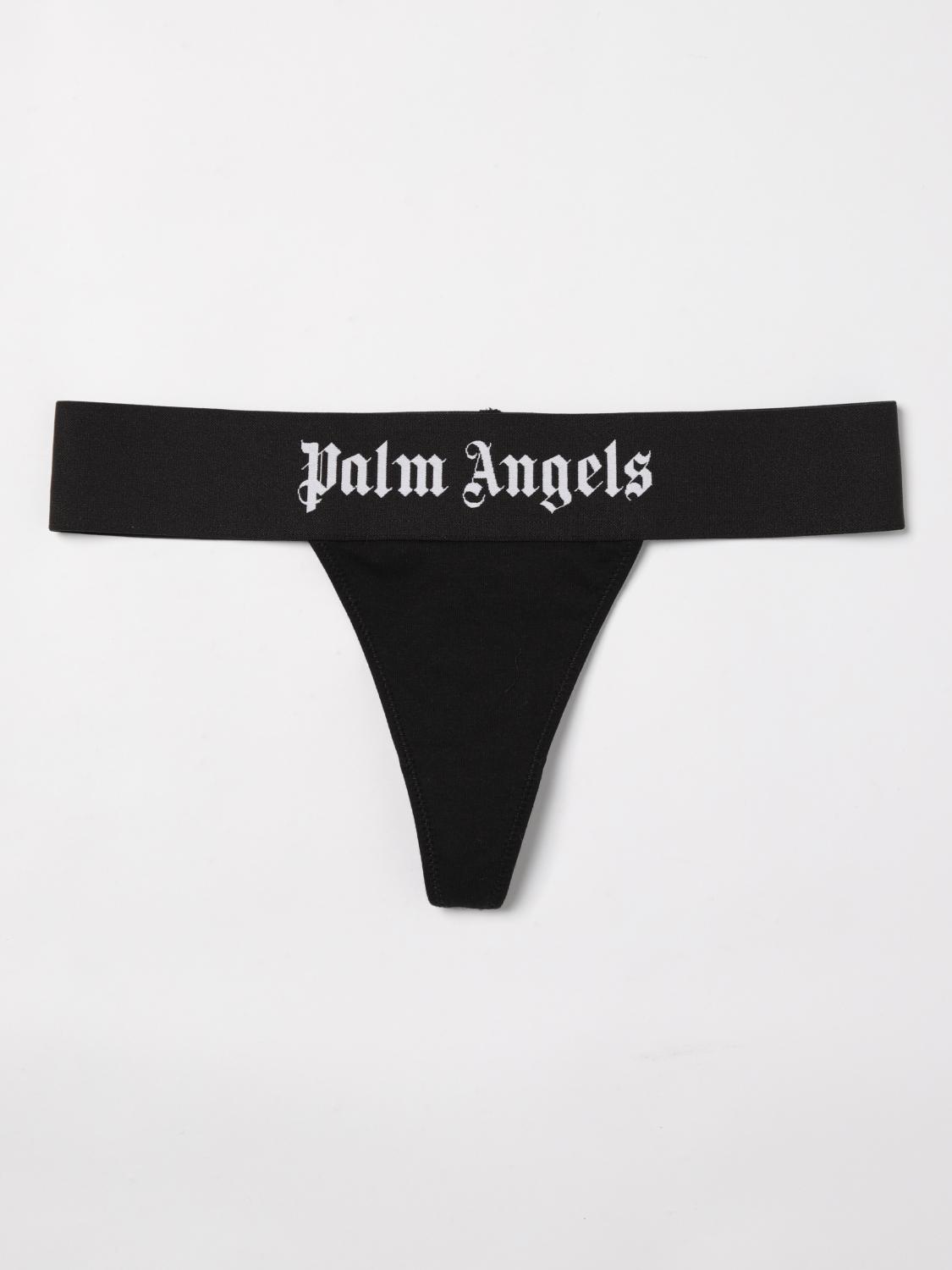 PALM ANGELS INTIMO: Perizoma Palm Angels in cotone stretch , Nero - Img 1