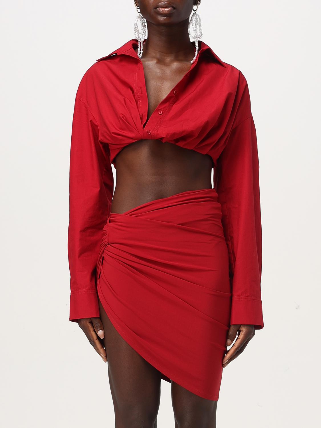 JACQUEMUS SHIRT: Jacquemus women's shirt, Red - Img 1