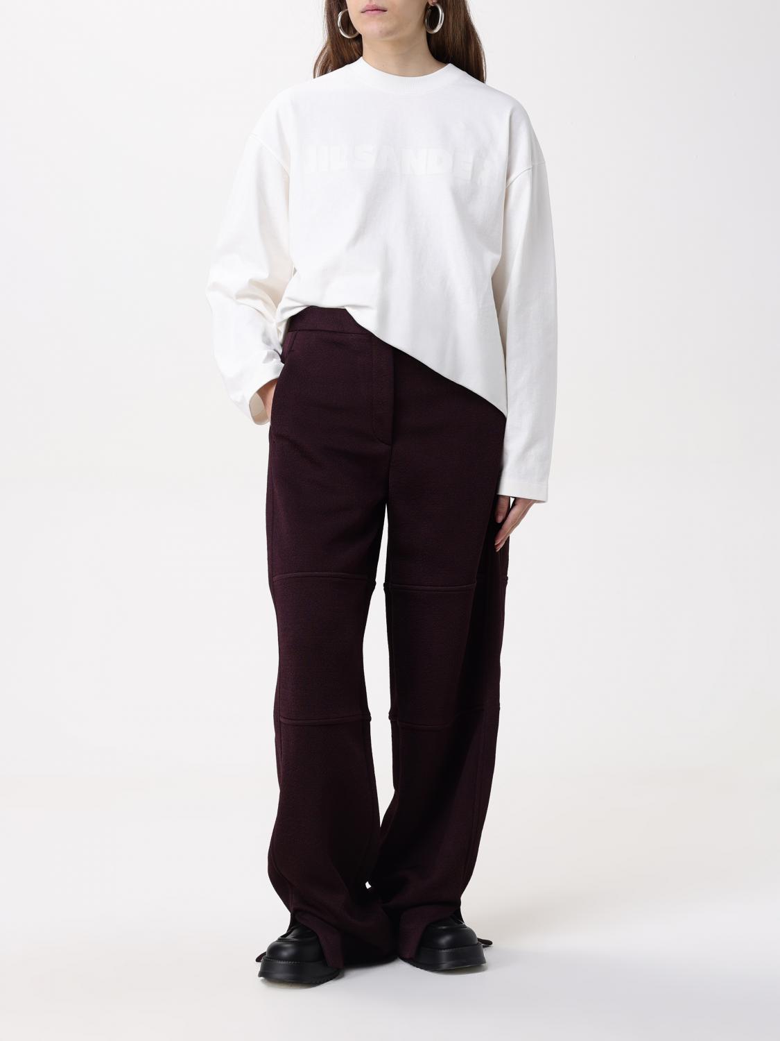 JIL SANDER PANTS: Pants woman Jil Sander, Plum - Img 2