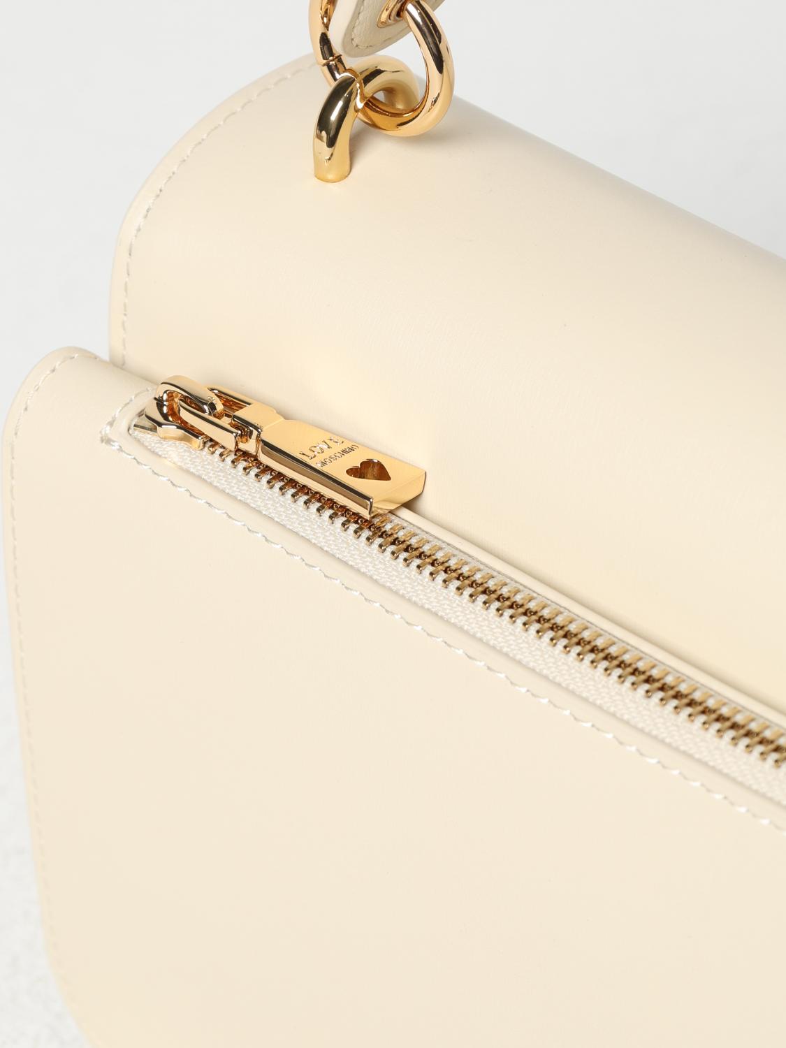 LOVE MOSCHINO HANDTASCHE: Handtasche damen Love Moschino, Ivory - Img 3