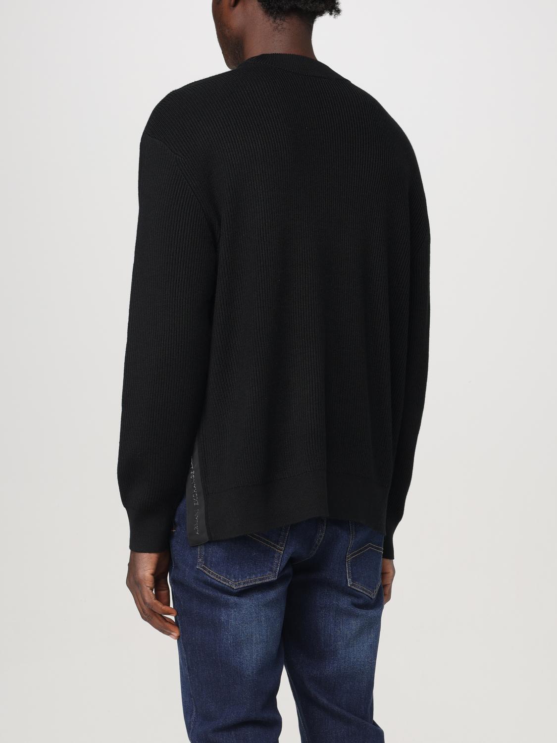 ARMANI EXCHANGE MAGLIA: Pullover Armani Exchange in misto cotone , Nero - Img 2