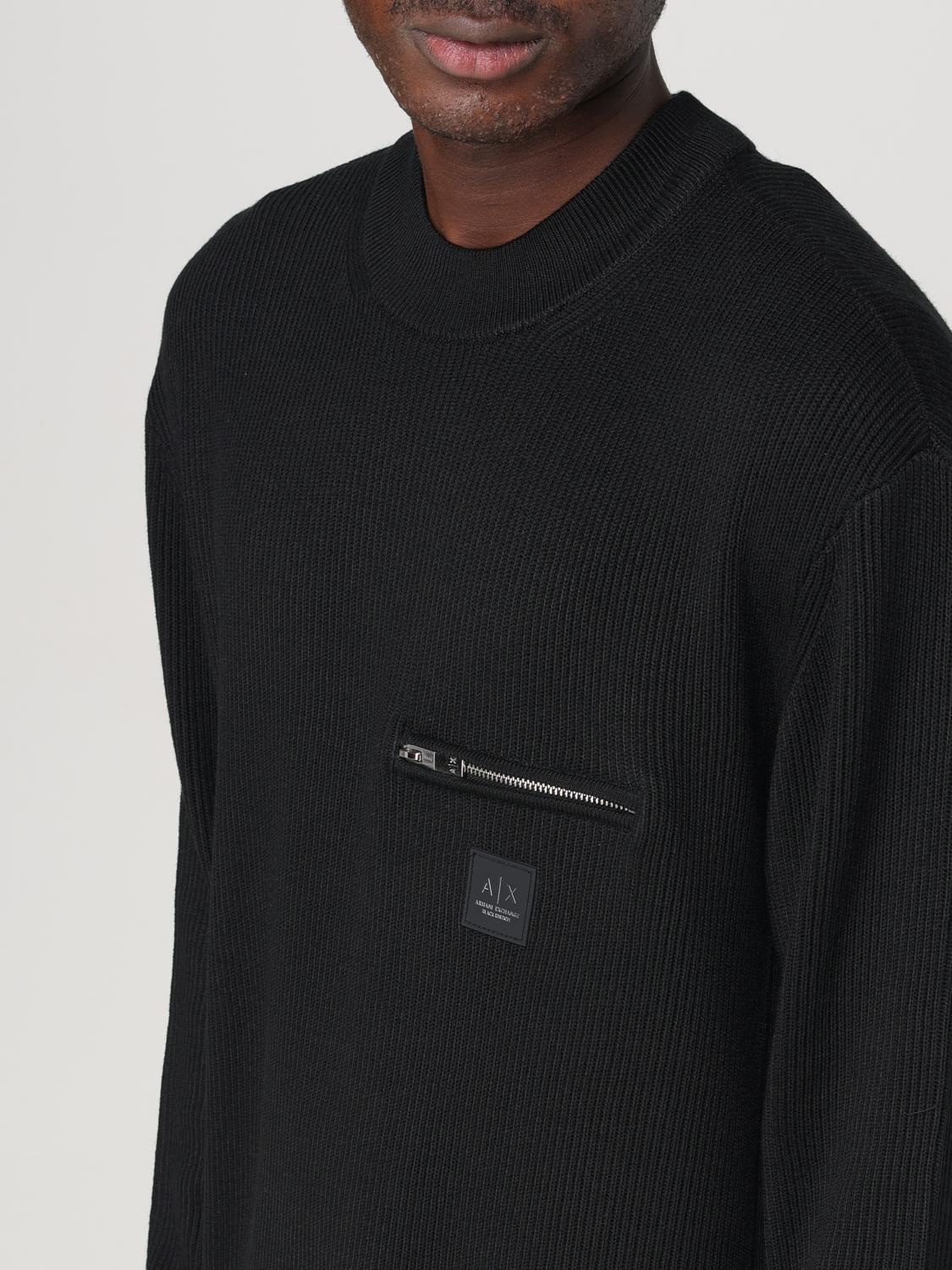 ARMANI EXCHANGE MAGLIA: Pullover Armani Exchange in misto cotone , Nero - Img 3