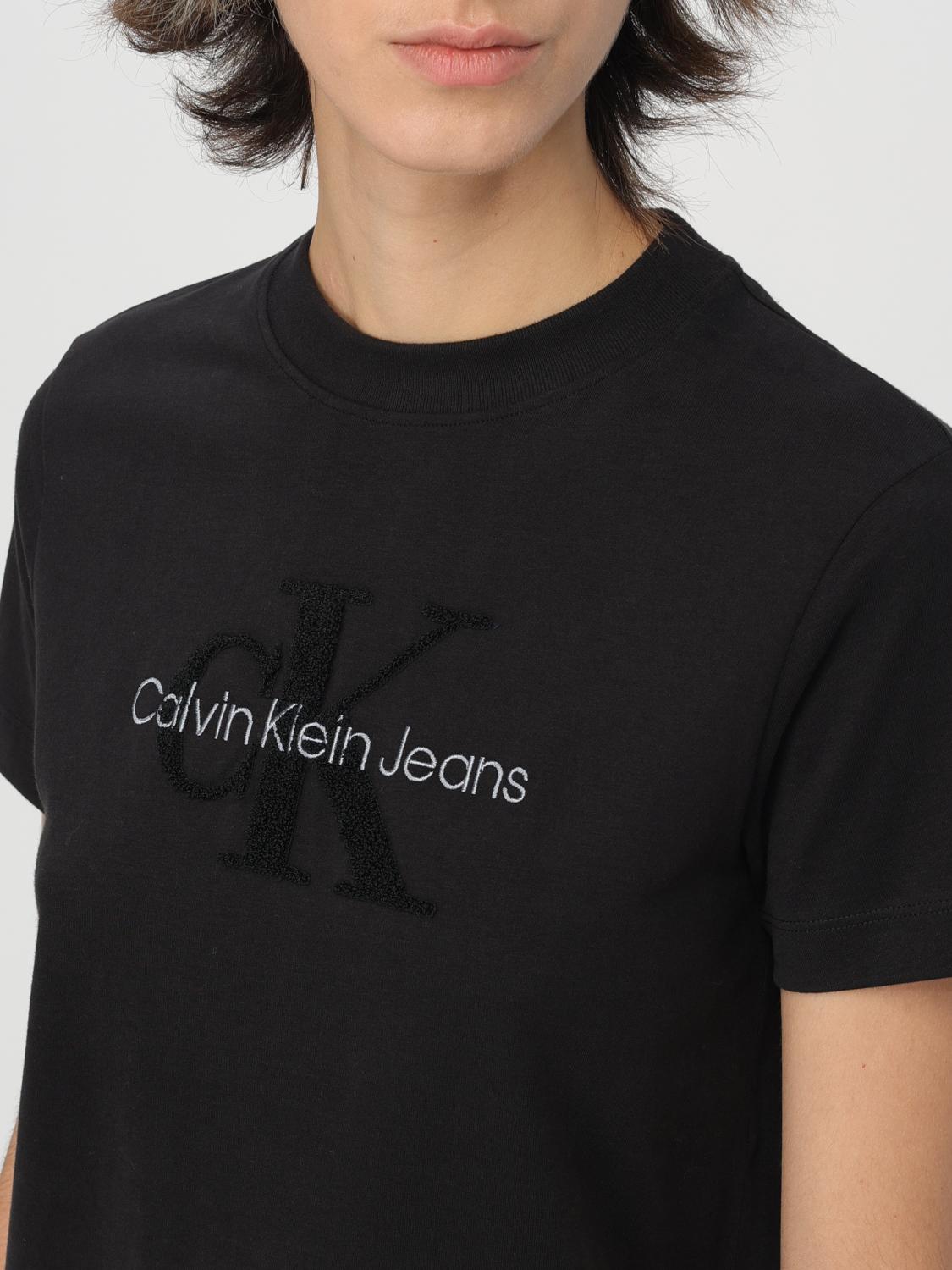 CALVIN KLEIN T-SHIRT: T-shirt woman Calvin Klein, Black - Img 4