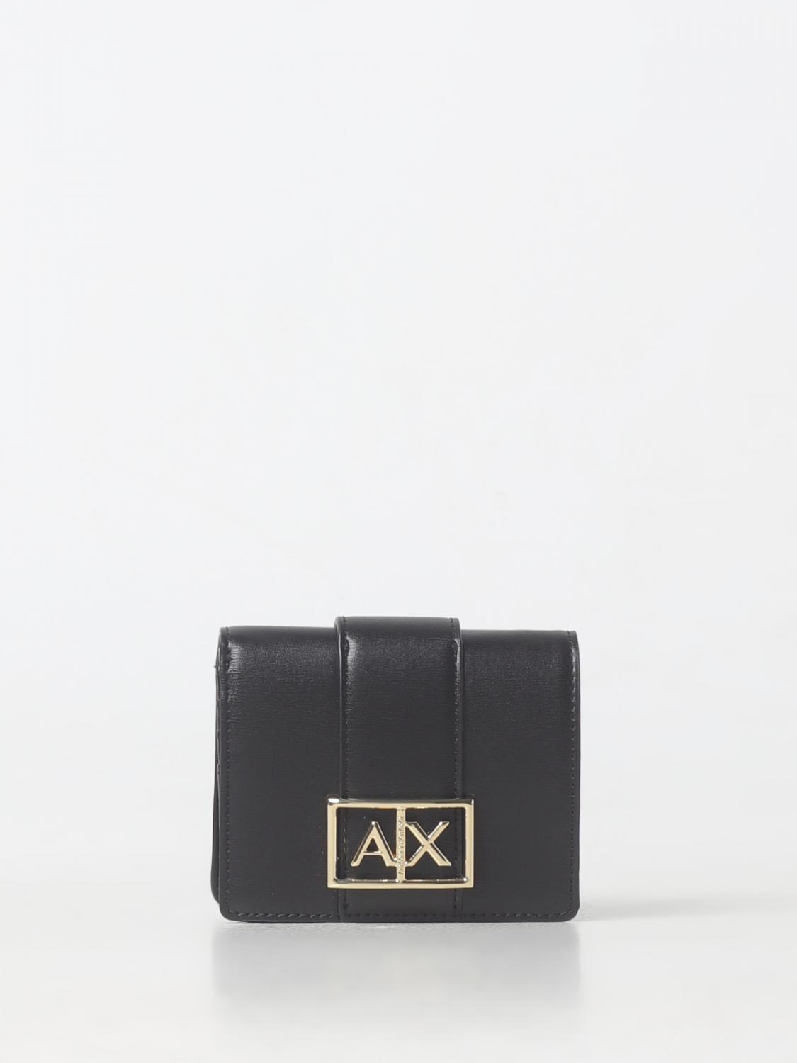 ARMANI EXCHANGE WALLET: Wallet woman Armani Exchange, Black - Img 1