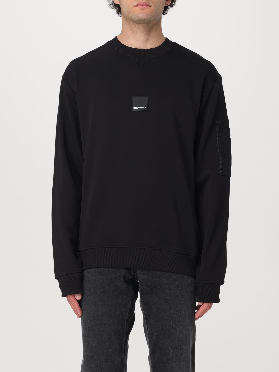 KARL LAGERFELD SWEATSHIRT: Pullover herren Karl Lagerfeld, Schwarz - Img 1