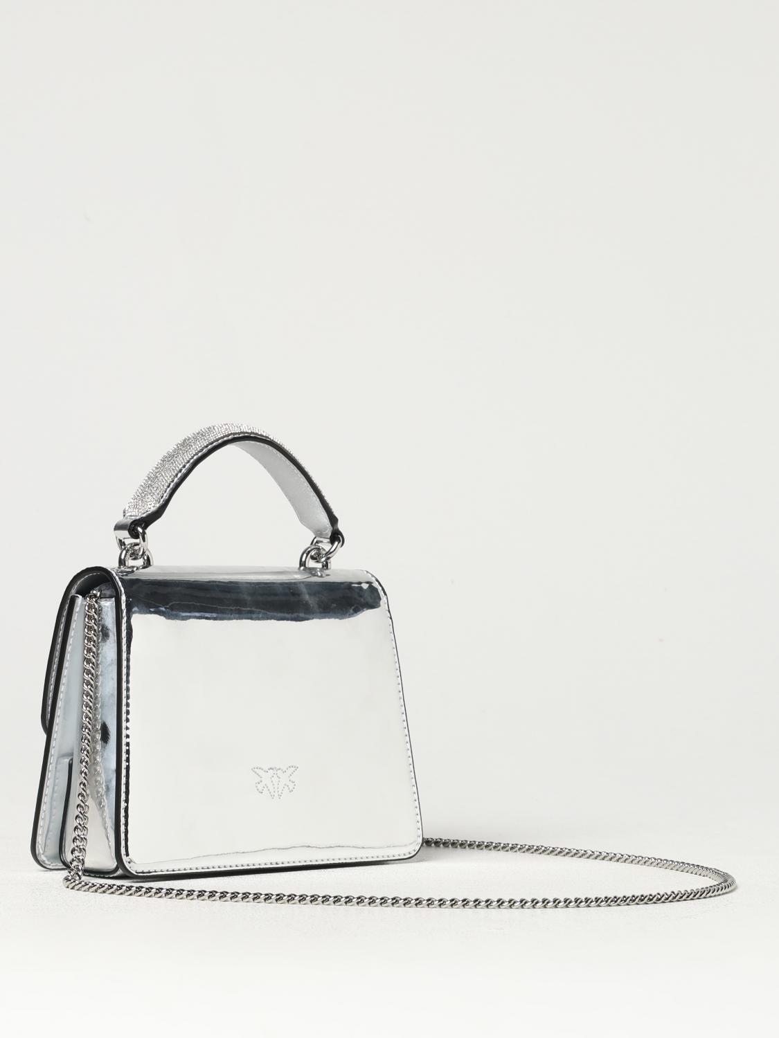 PINKO MINI BOLSO: Bolso de hombro mujer Pinko, Plata - Img 2