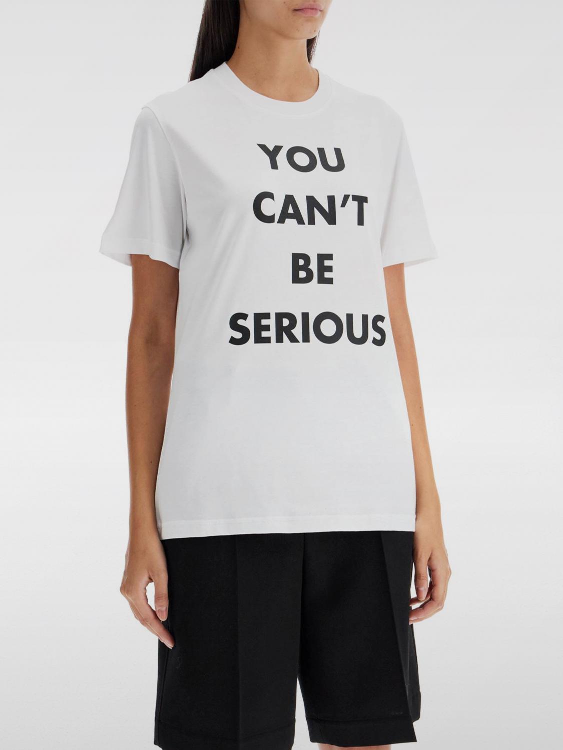 MOSCHINO COUTURE T-SHIRT: Moschino Couture women's t-shirt, White - Img 1